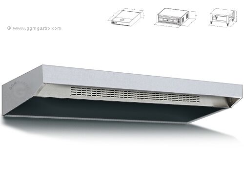 Huv för pizzaugn - 1420x1670x230 mm - rostfritt stål - passar till PEZ930 & PDZ930 - utan motor