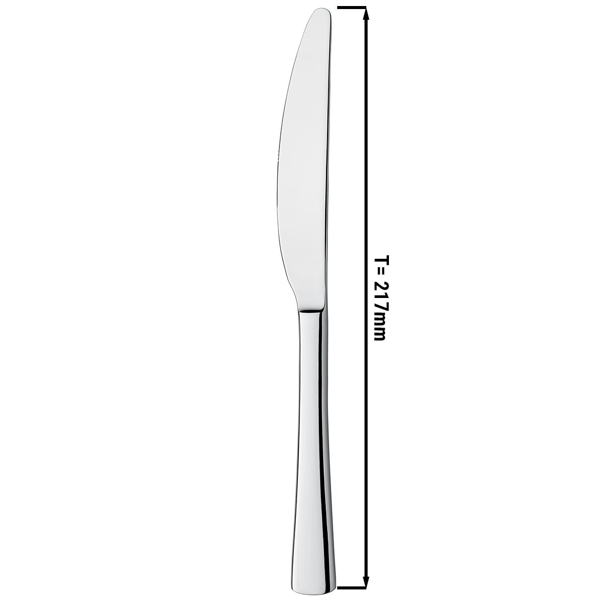 (12 pcs) Couteau de table 21,7 cm Alessandra - Acier inoxydable 13/0 - 217mm