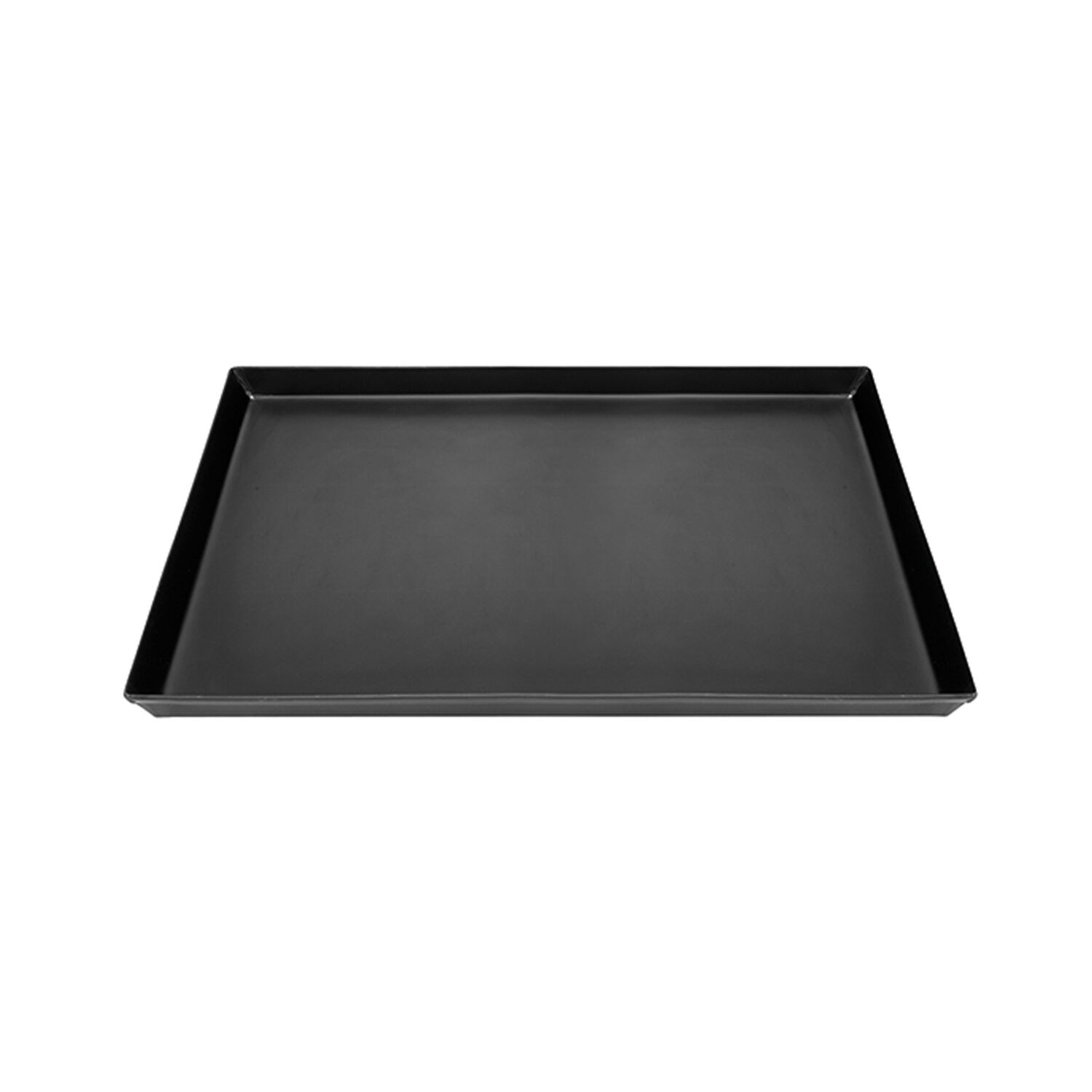 Plaque à pizza - tôle bleue - rectangulaire - 400x300x30 mm