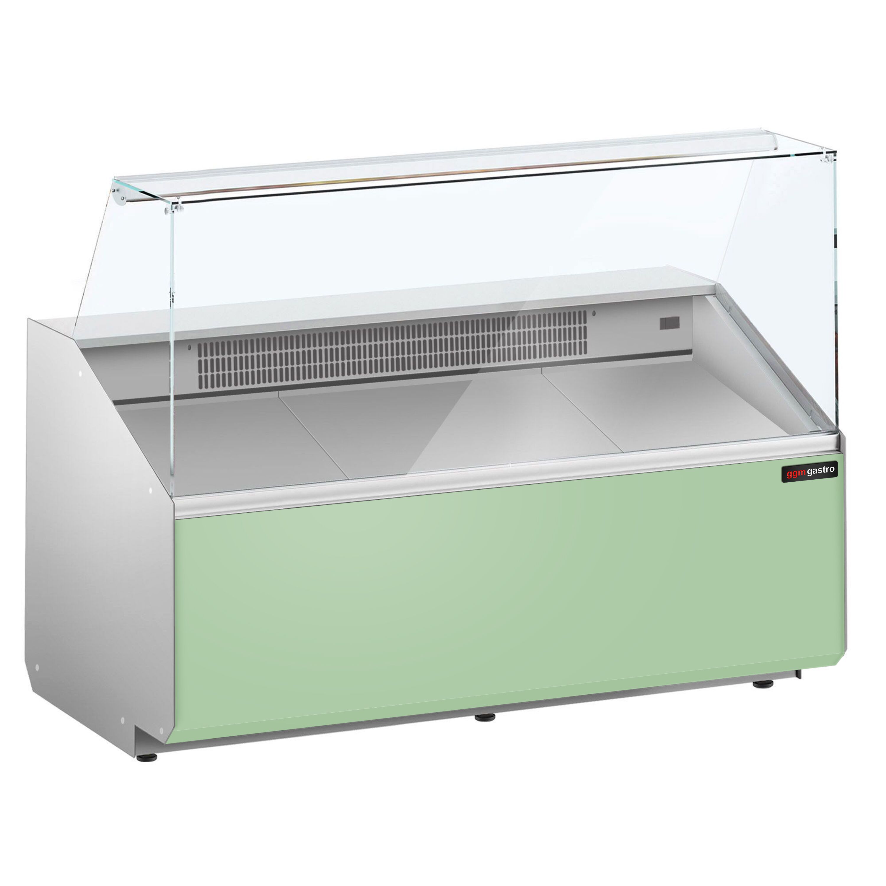 Serve Over Counter - 1568mm - front panel light green - capacity 324 litres