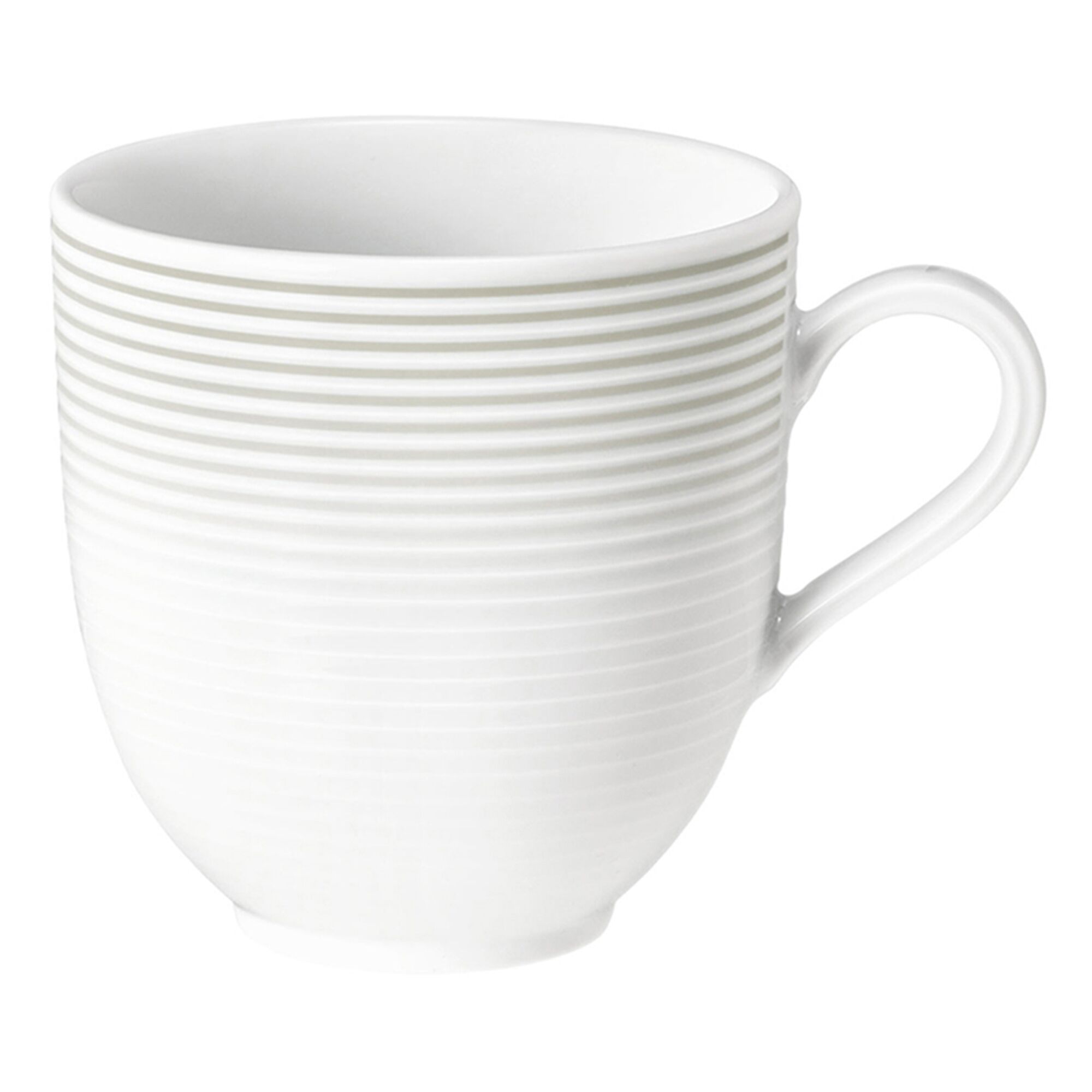 (6 stuks) SELTMANN WEIDEN | Latte kop - 0,37 liter - Parelgrijs