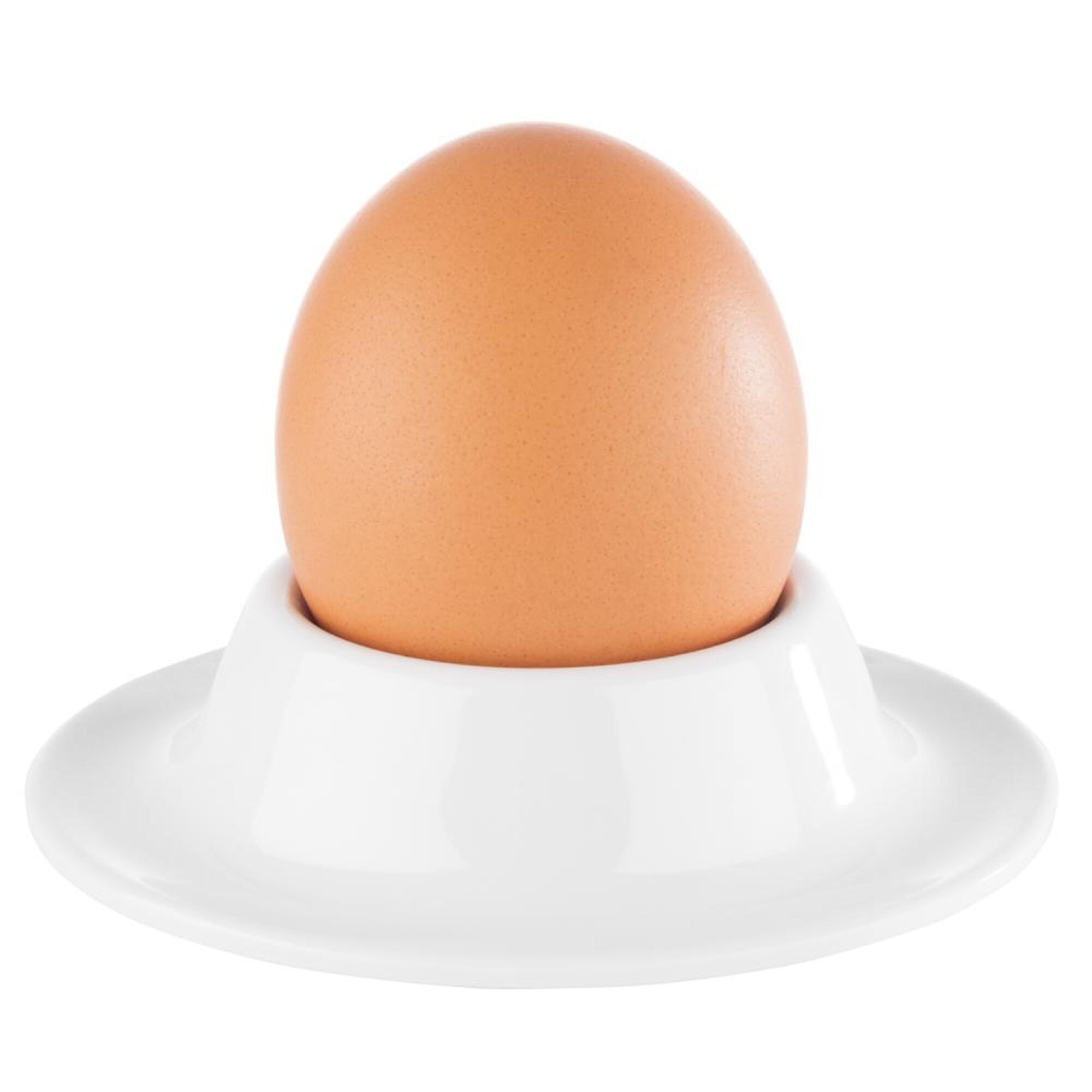 (6 pcs) Coquetier EGGY - Mélamine - Ø 85mm - Blanc