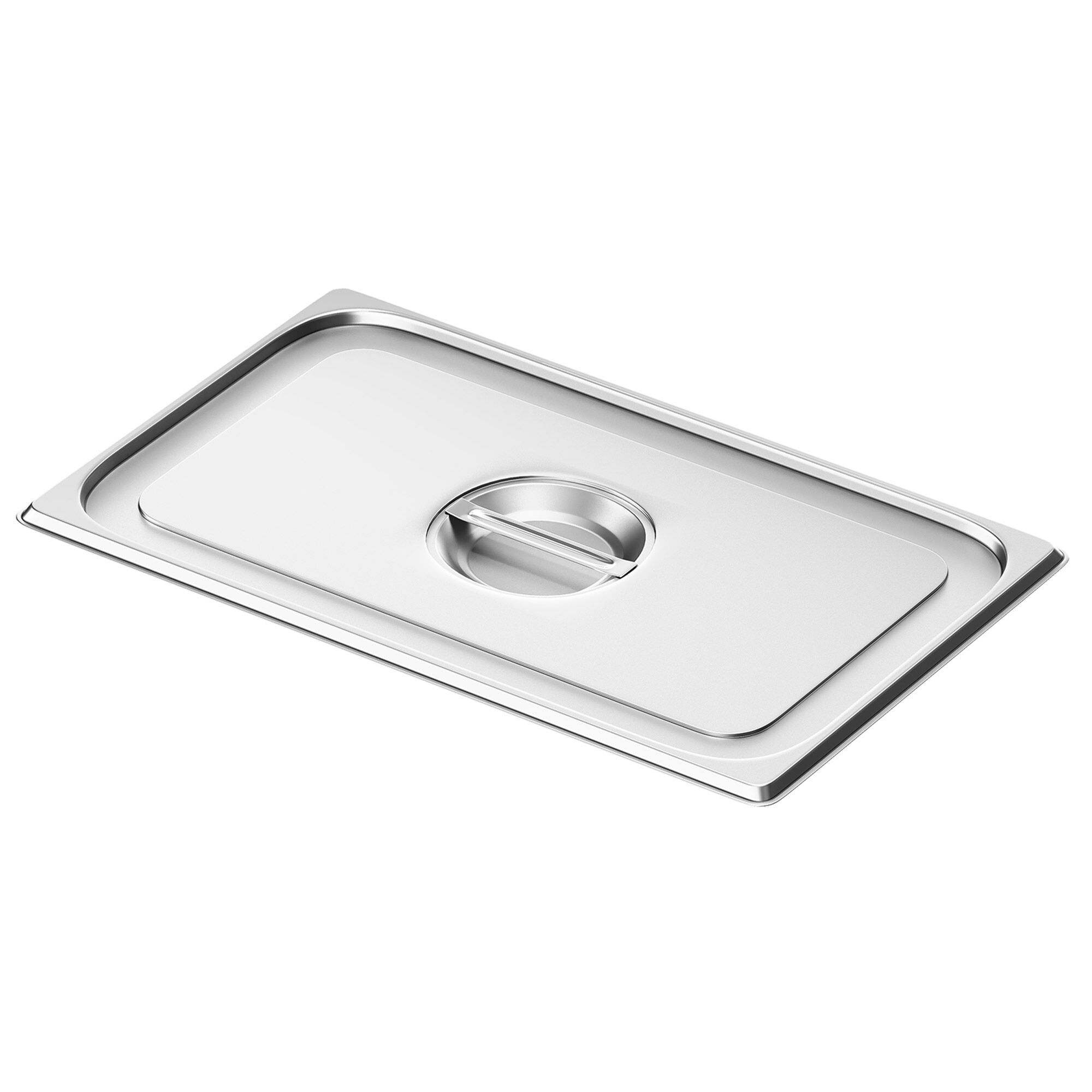 (6 pcs) Couvercle inox GN 1/1 - 530x325mm - Hauteur: 24mm