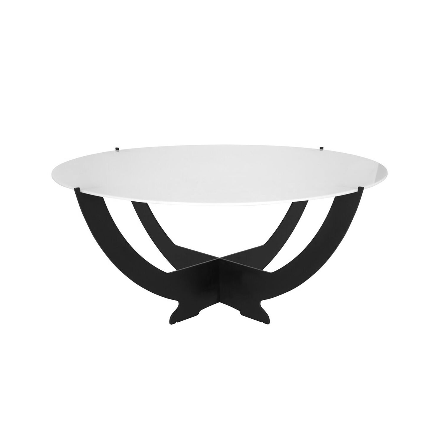 Bufféställning - BLACK LINE - rostfritt stål, svart - rund - Ø 381 mm - Höjd: 200 mm