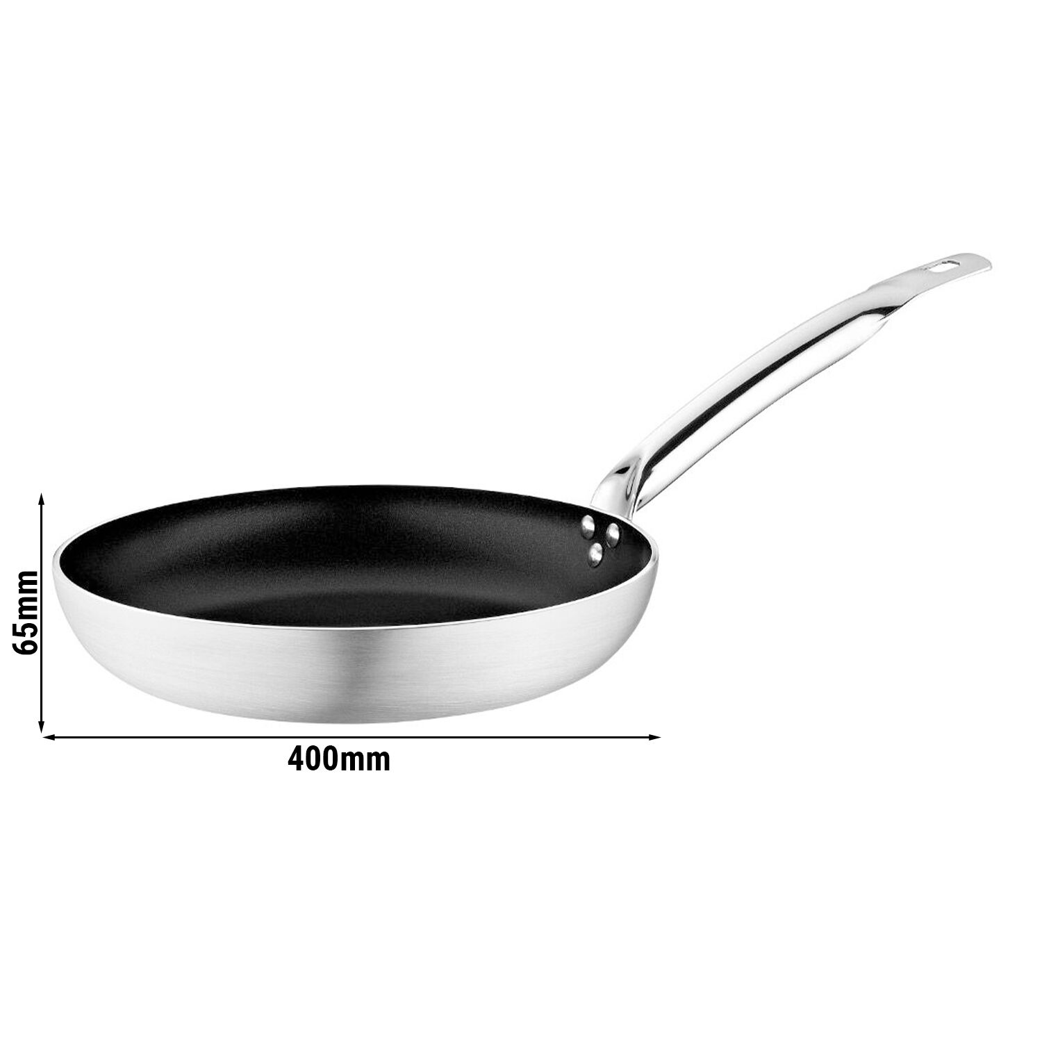 Bratpfanne - Aluminium - Ø 400mm - Höhe: 65mm