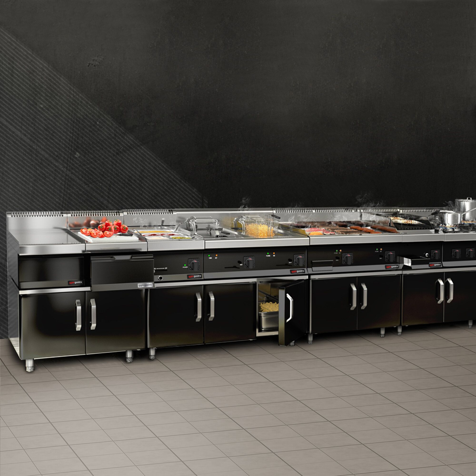 Bain-marie électrique – 1,2 kW – 1 × GN 1/1 ou 2 × GN 1/2