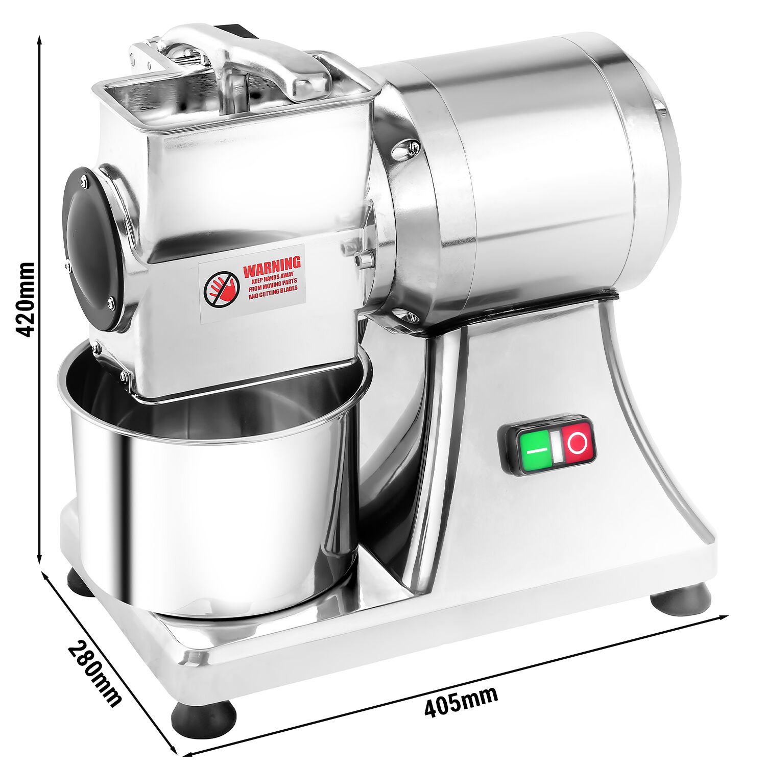 Râpe à parmesan / fromage à pâte dure - 550 watts - capacité : 40 kg/h