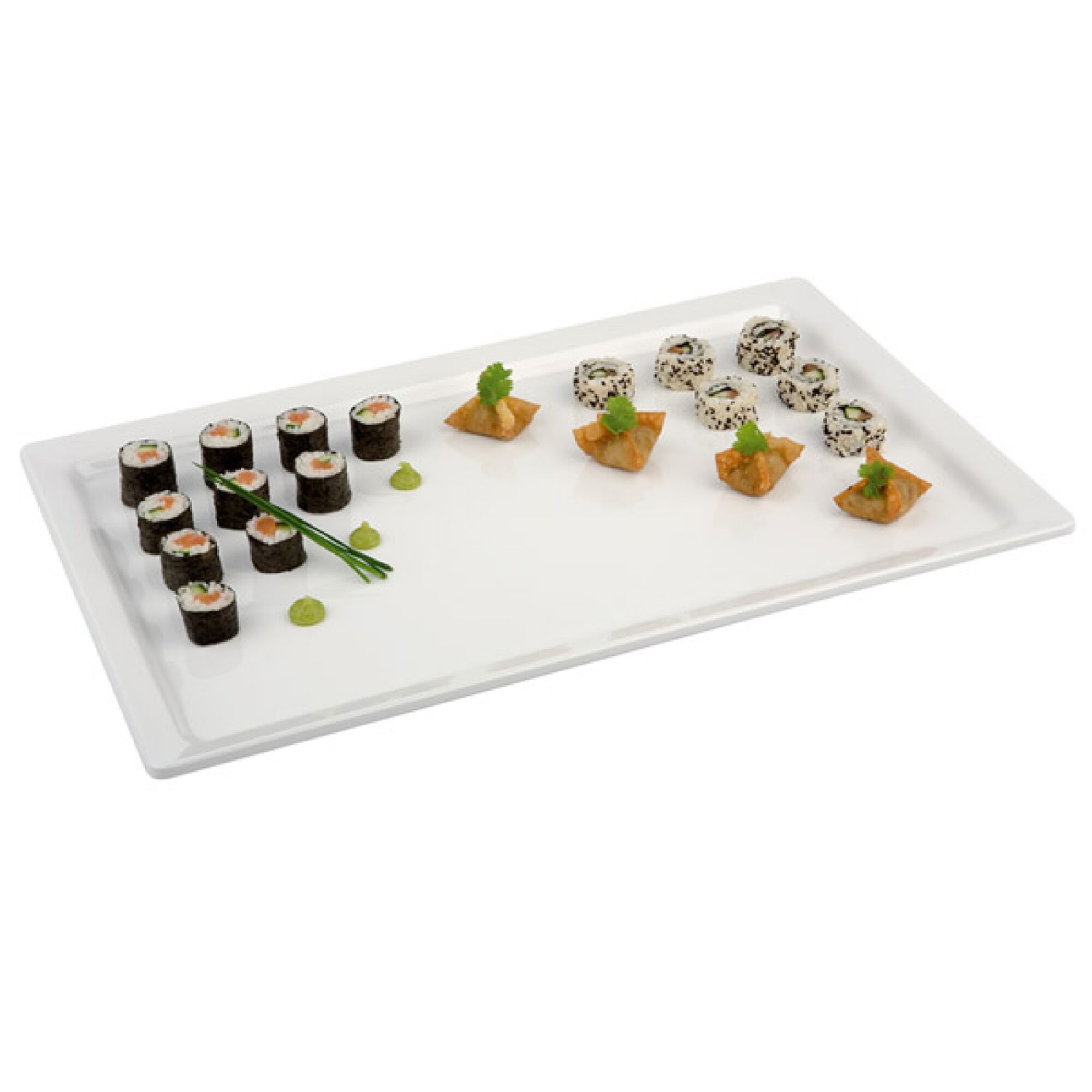 (6 pièces) Plateau GN 1/1 – PURE – Mélamine – Hauteur : 30 mm – Blanc