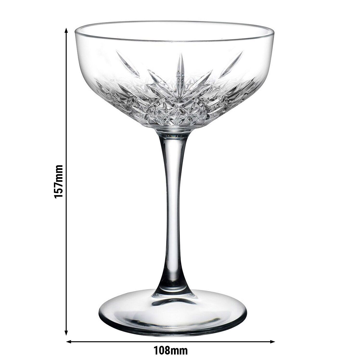 (12 pcs) Verre à cocktail - TIMELESS - 270 ml