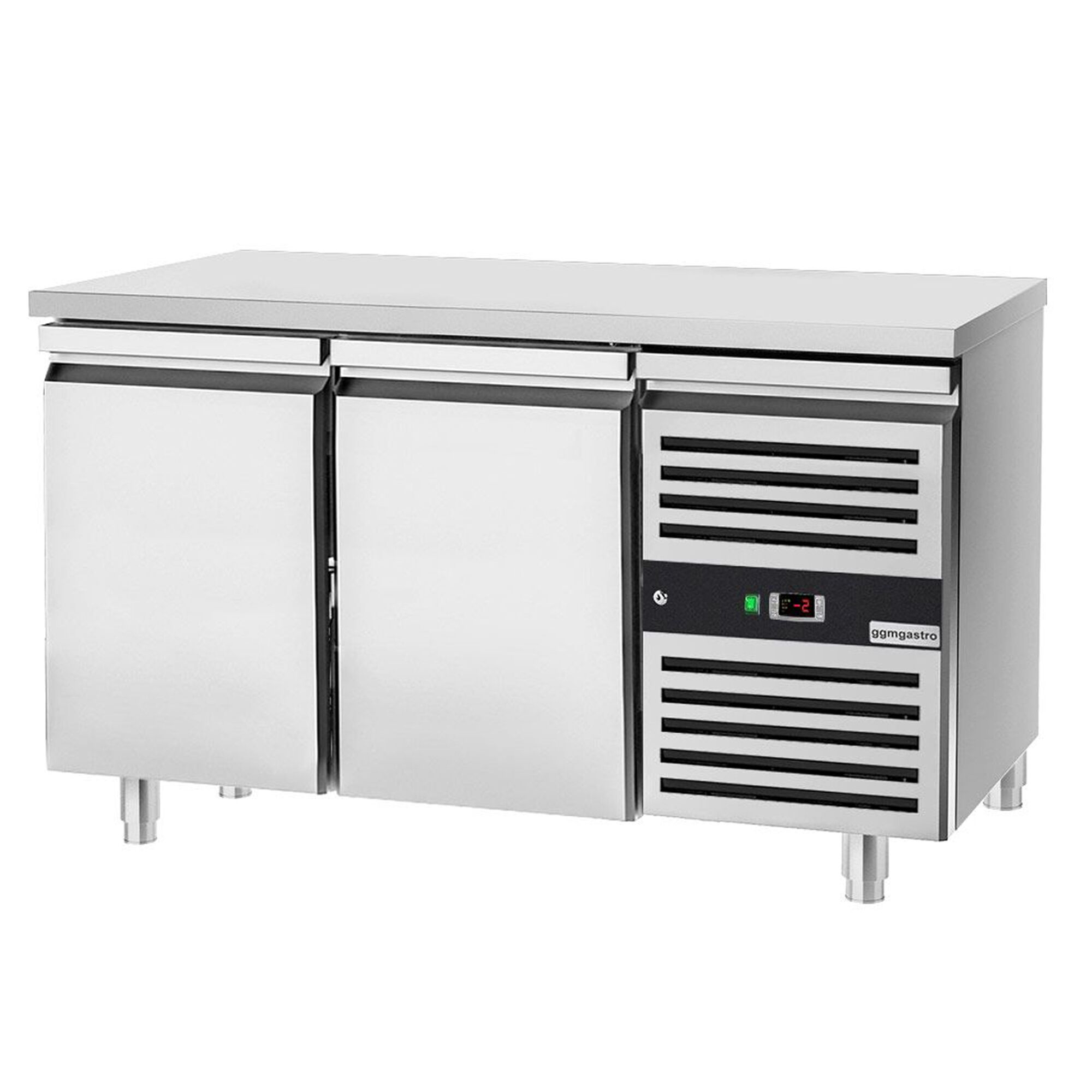 Table réfrigérée de boulangerie PREMIUM - 1500x800 mm - avec 2 portes