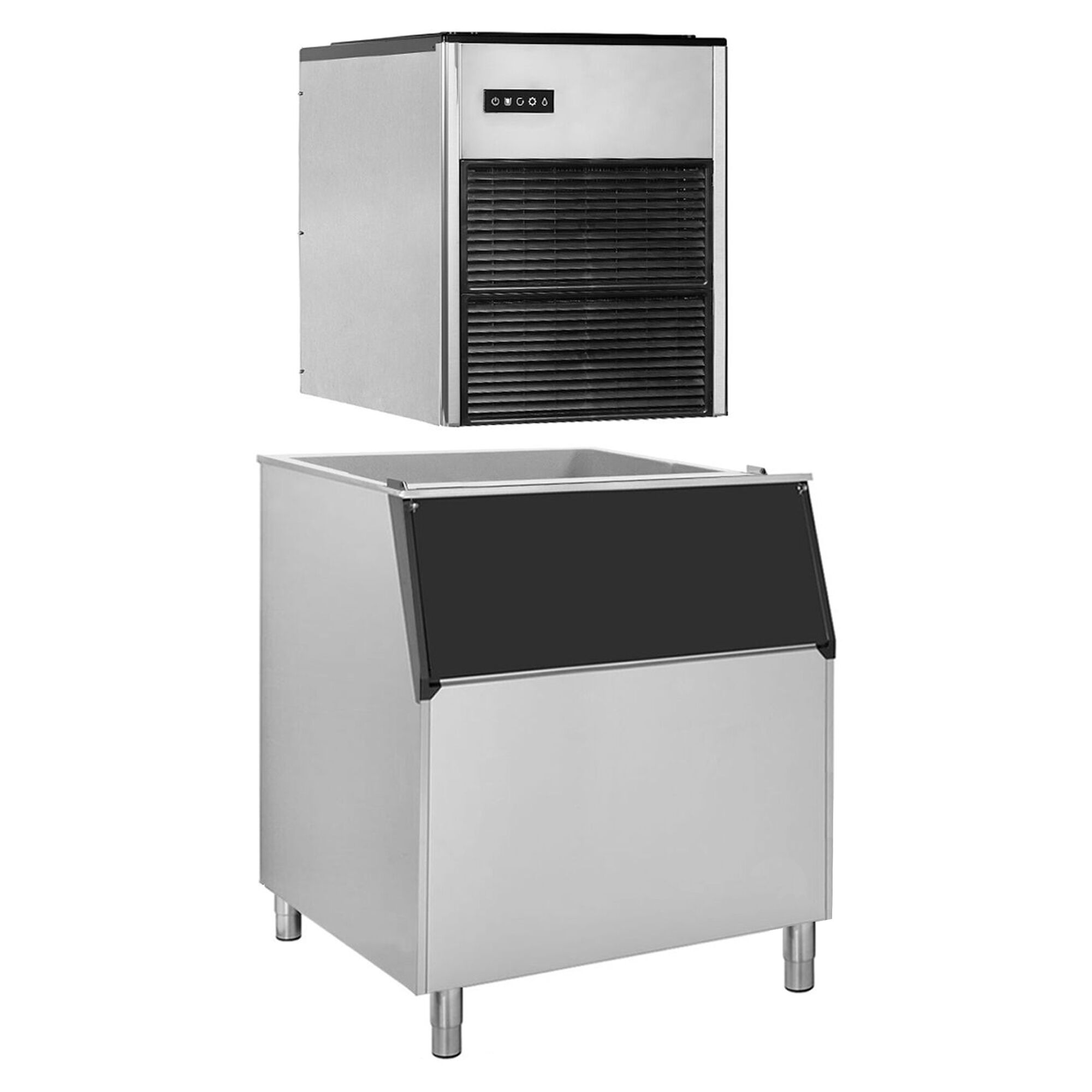 Machine à glaçons - Nugget - 335 kg/24 h - y Bac à glaçons