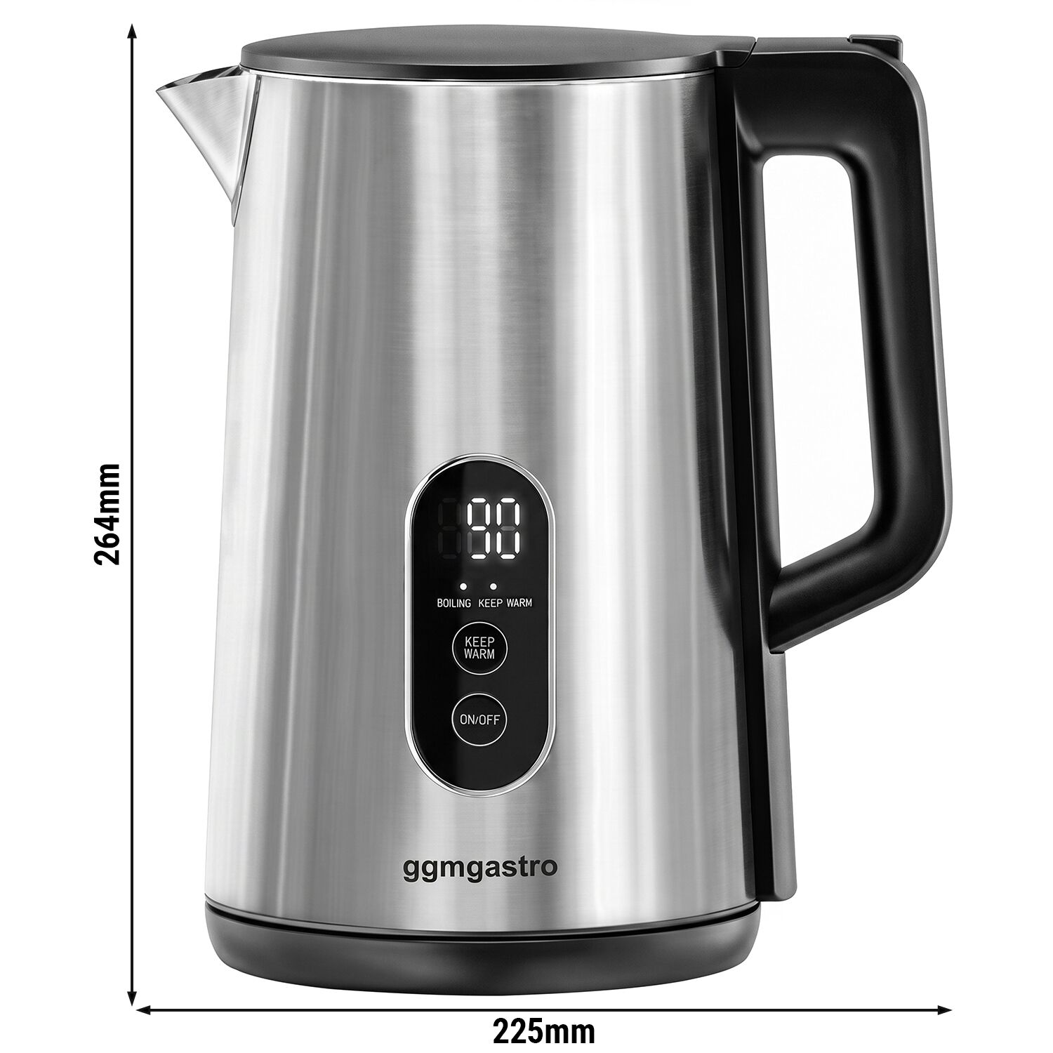 Su ısıtıcısı - 1,7 litre - 1,5 kW - Dijital - Paslanmaz çelik
