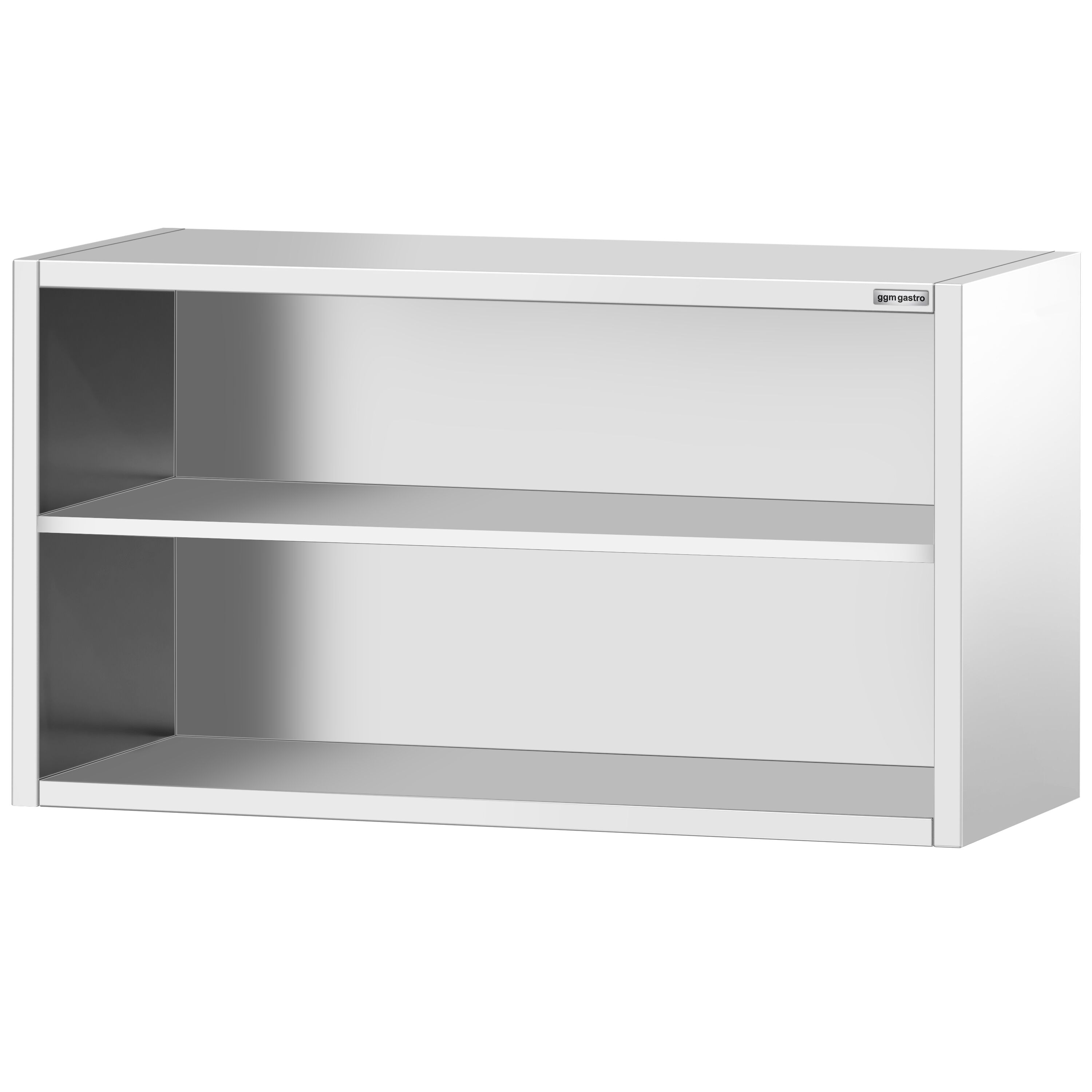 Armoire murale en acier inoxydable PREMIUM - 1400x400mm - sans portes (ouvert) - 800mm de haut