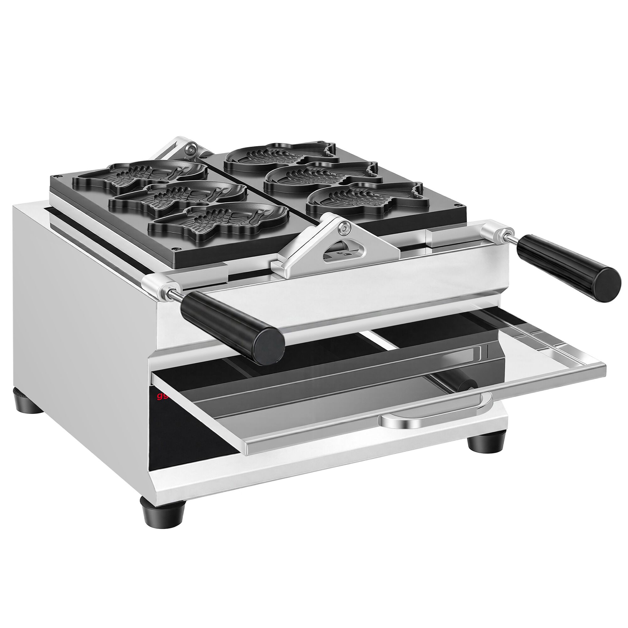 Machine à tartelette professionnelle - 1,6 kW - y compris moule à tartelette : 3x poisson taiyaki