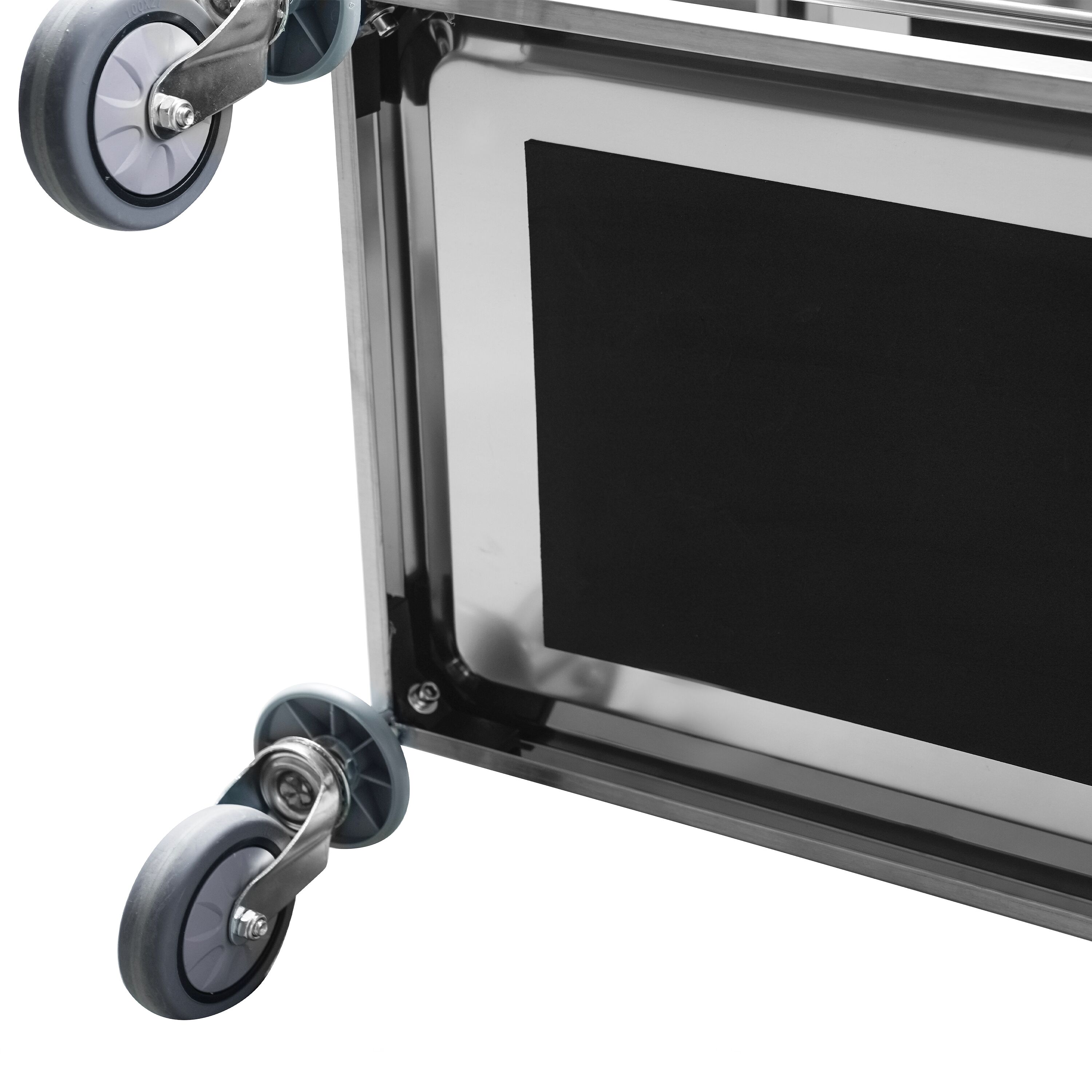 Chariot de service – 705x405 mm – avec 2 surfaces de rangement & renfort