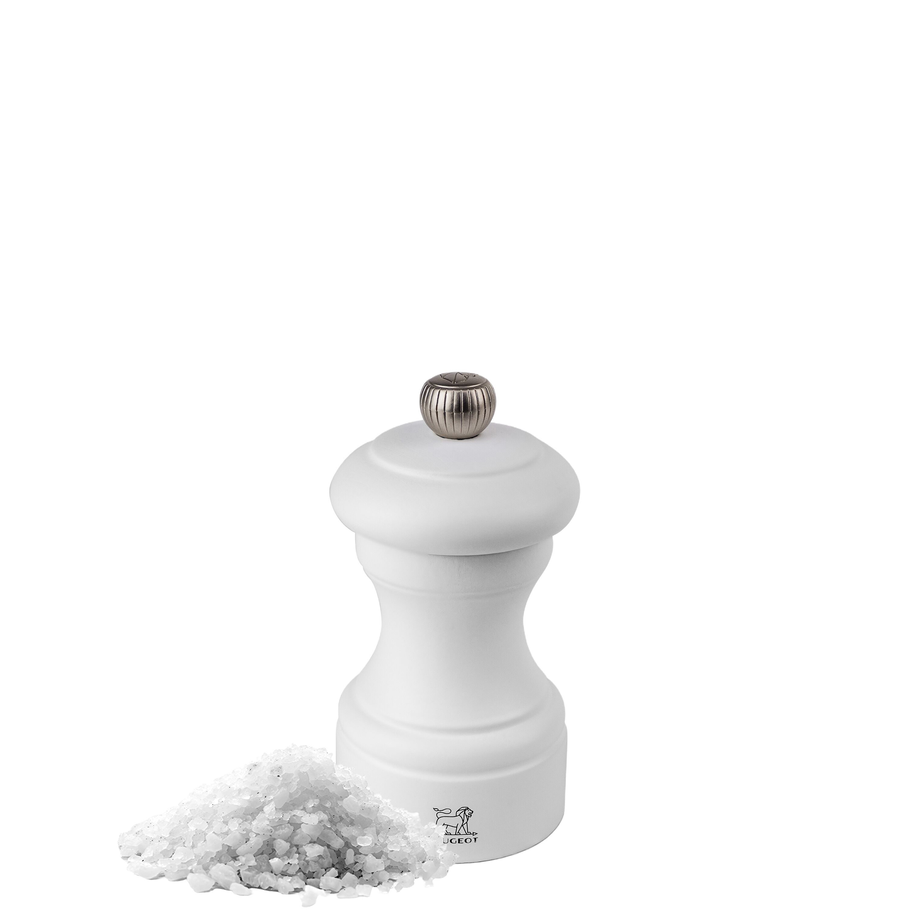 (6 pièces) PEUGEOT | BISTRO – Moulin à sel – Bois – Blanc mat – Hauteur : 100 mm