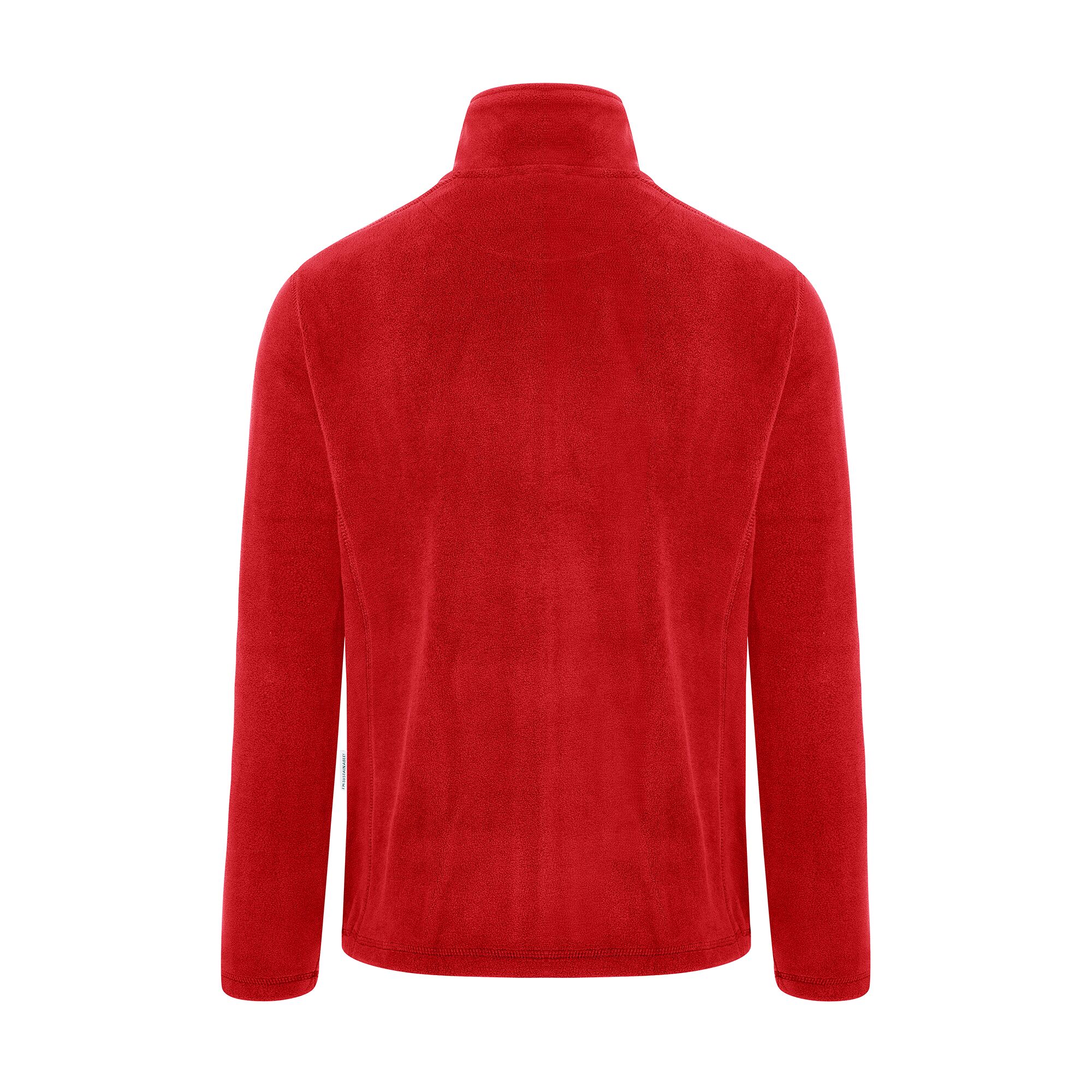 KARLOWSKY | Men's Work Fleece Jacket – Red - XXL - Recycled Polyester - 60°C Washable