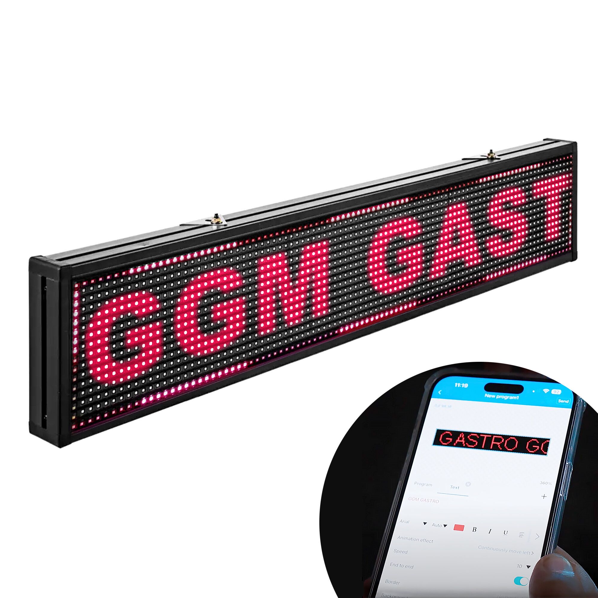 Enseigne lumineuse LED - Welcome - personnalisable