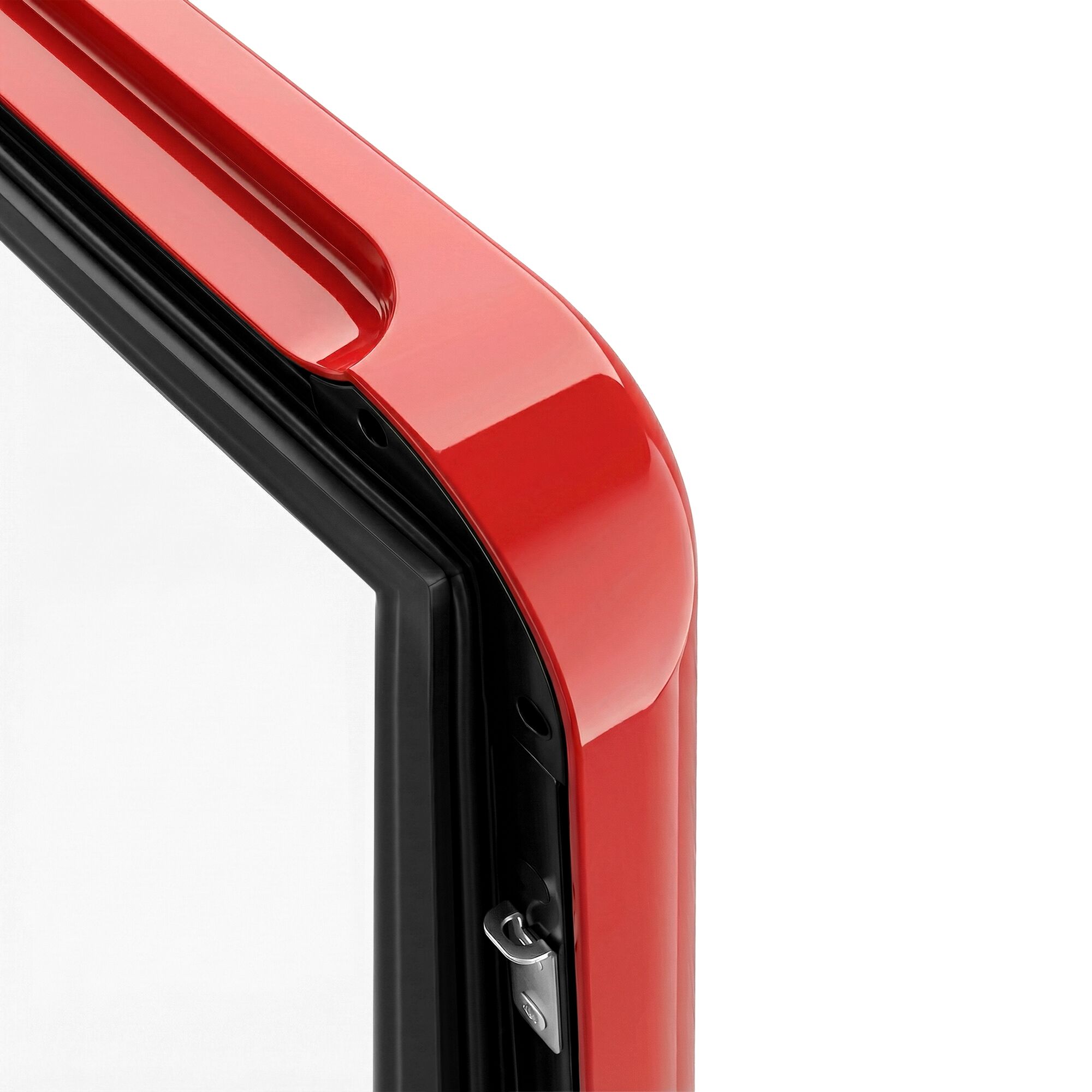 Minibar - 495mm - 113L - avec 1 porte en verre - Rouge - double vitrage, porte réversible