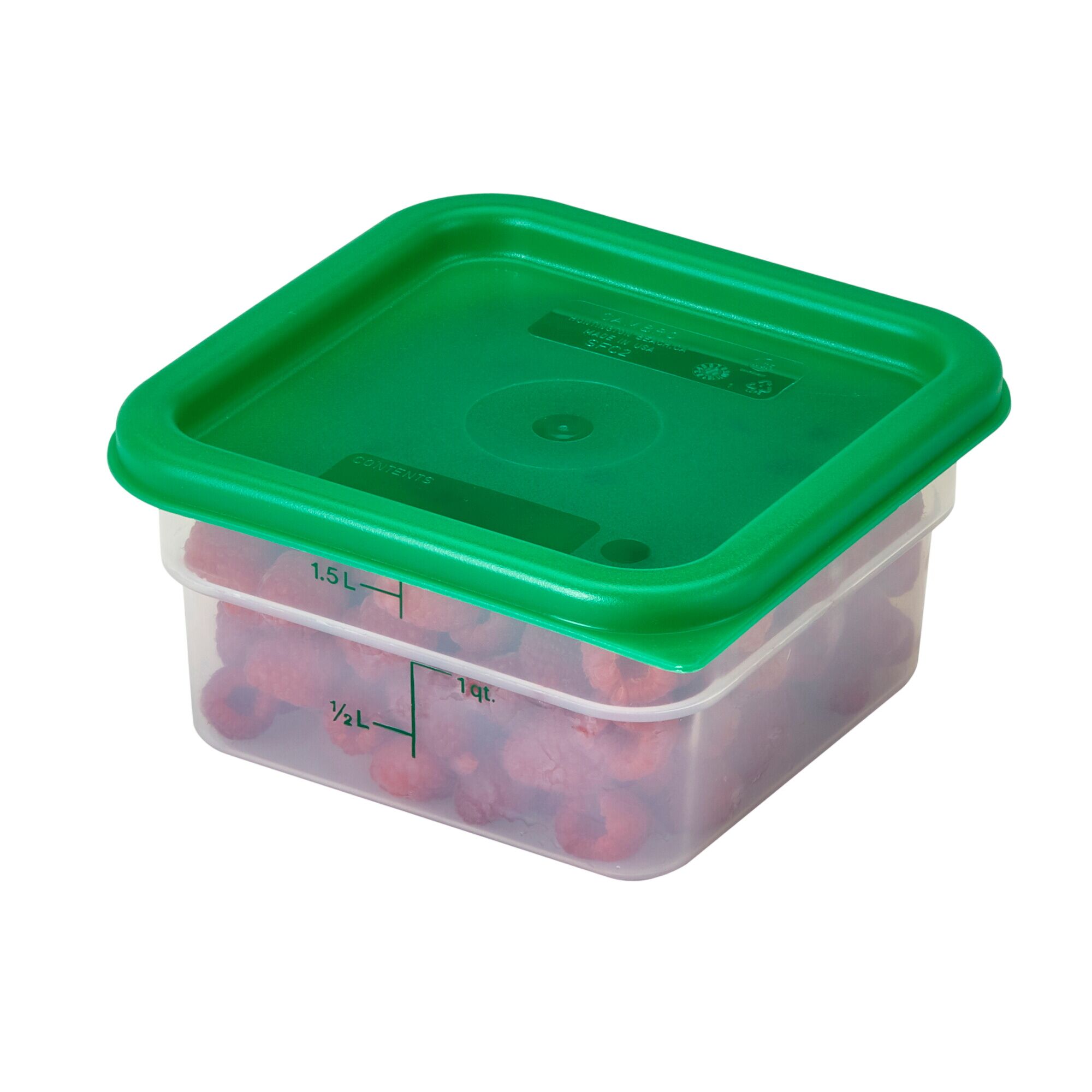(6 pièces) CAMBRO | CAMSQUARES® – Récipient – 1,9 litre – transparent