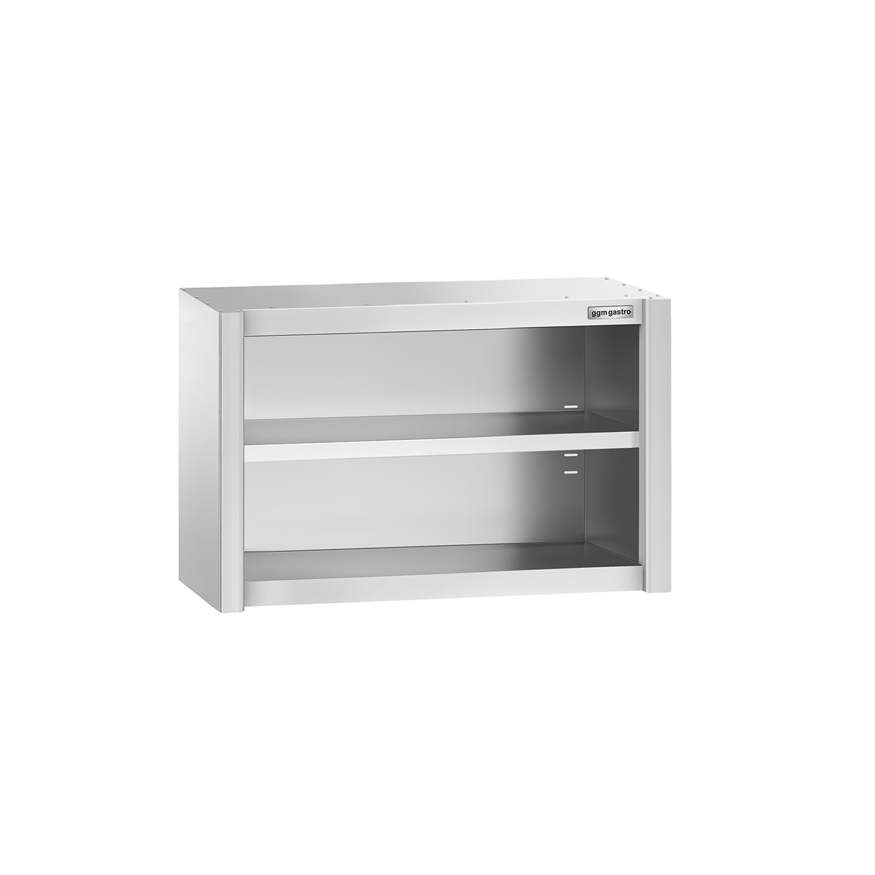 Armoire murale en acier inoxydable PREMIUM - 800x400mm - sans portes (ouvert) - 650mm de haut
