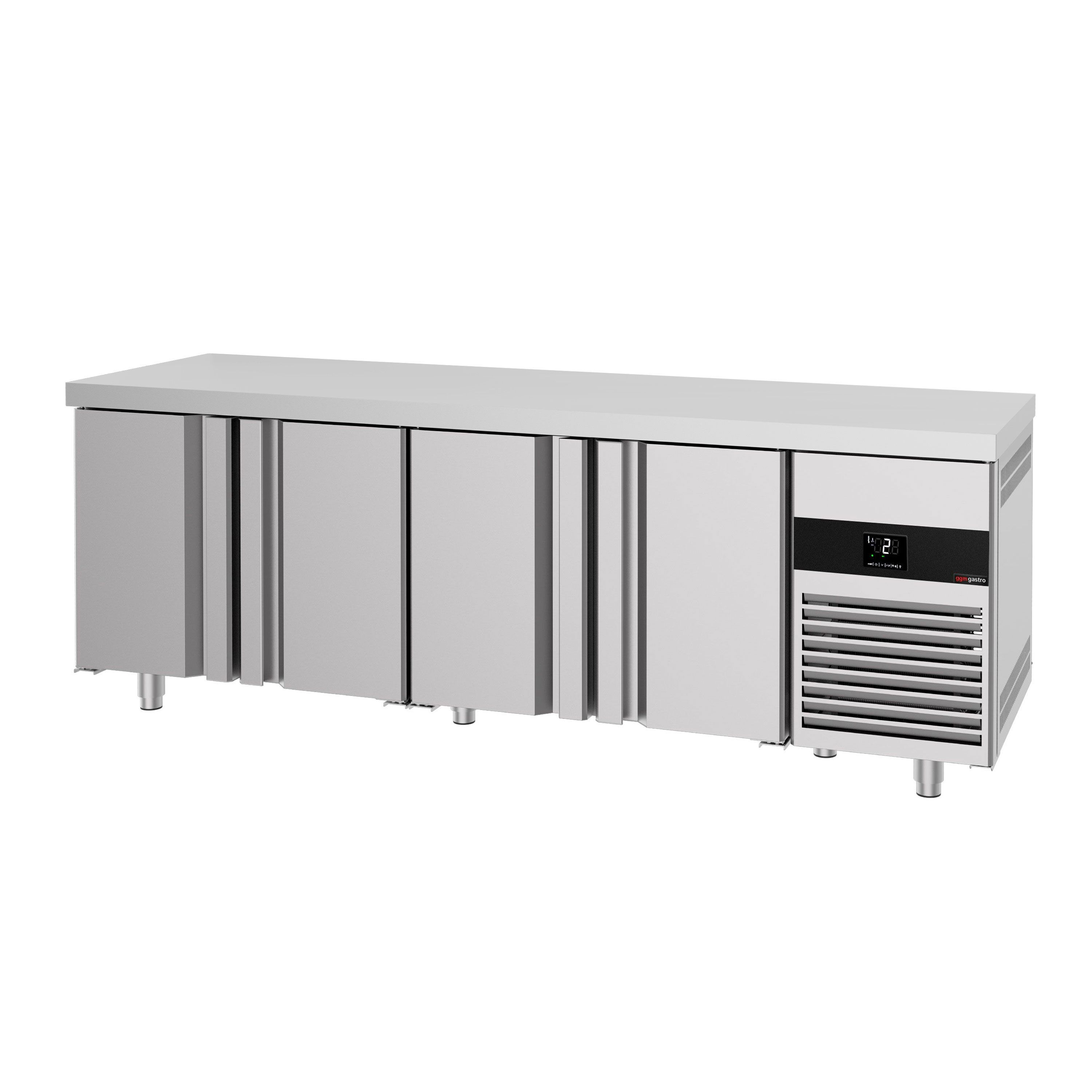 Table réfrigérée PREMIUM - 2330 x 700 mm - avec 4 portes