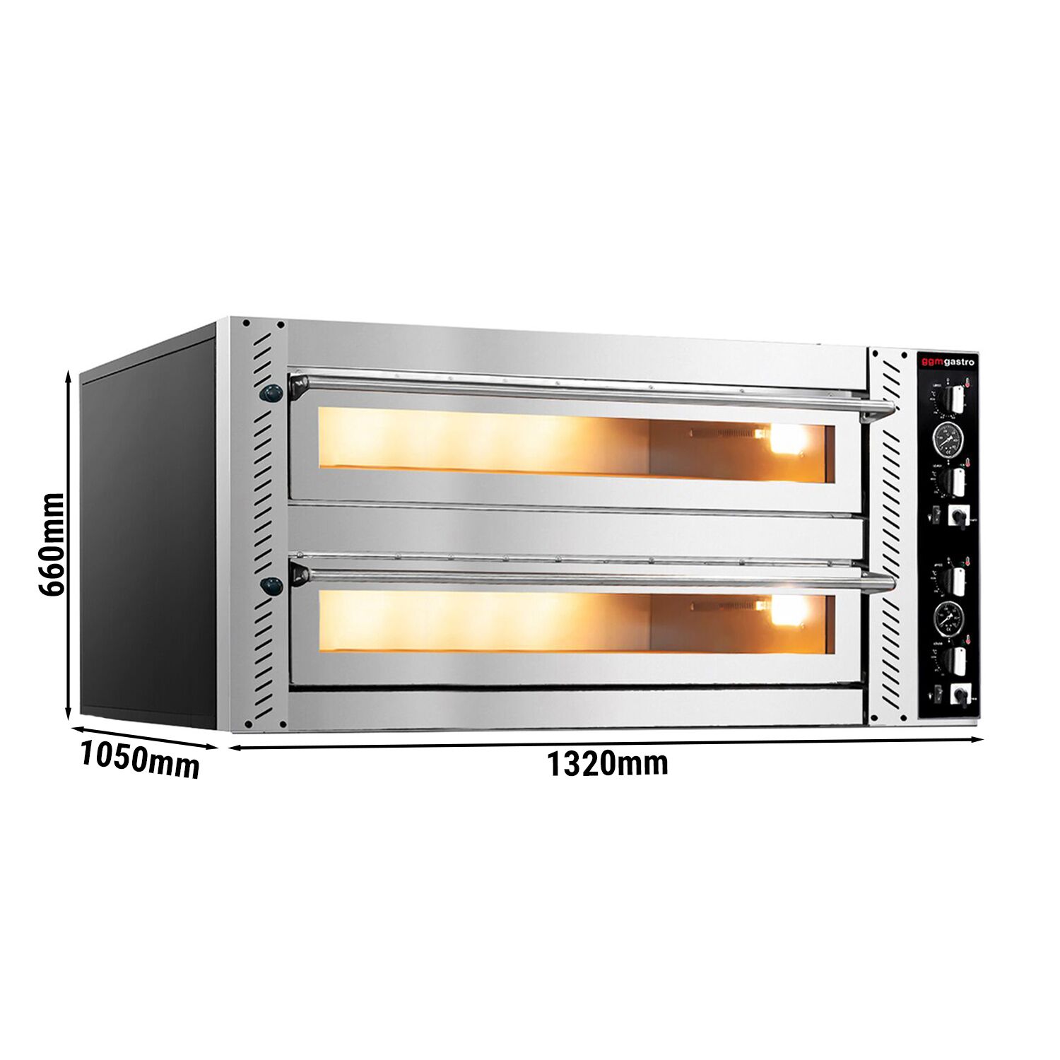 Pizzaugn - 9+9x 30 cm (djup) - Manuell