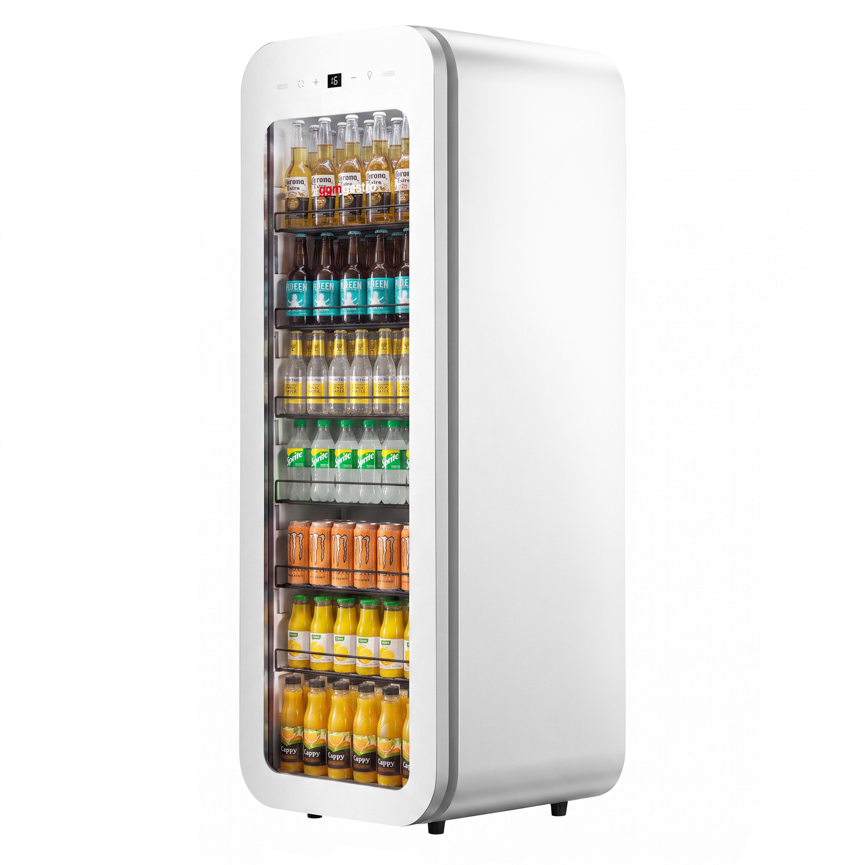 Getränkekühlschrank - 105 Liter - schmal - mit 1 Glastür