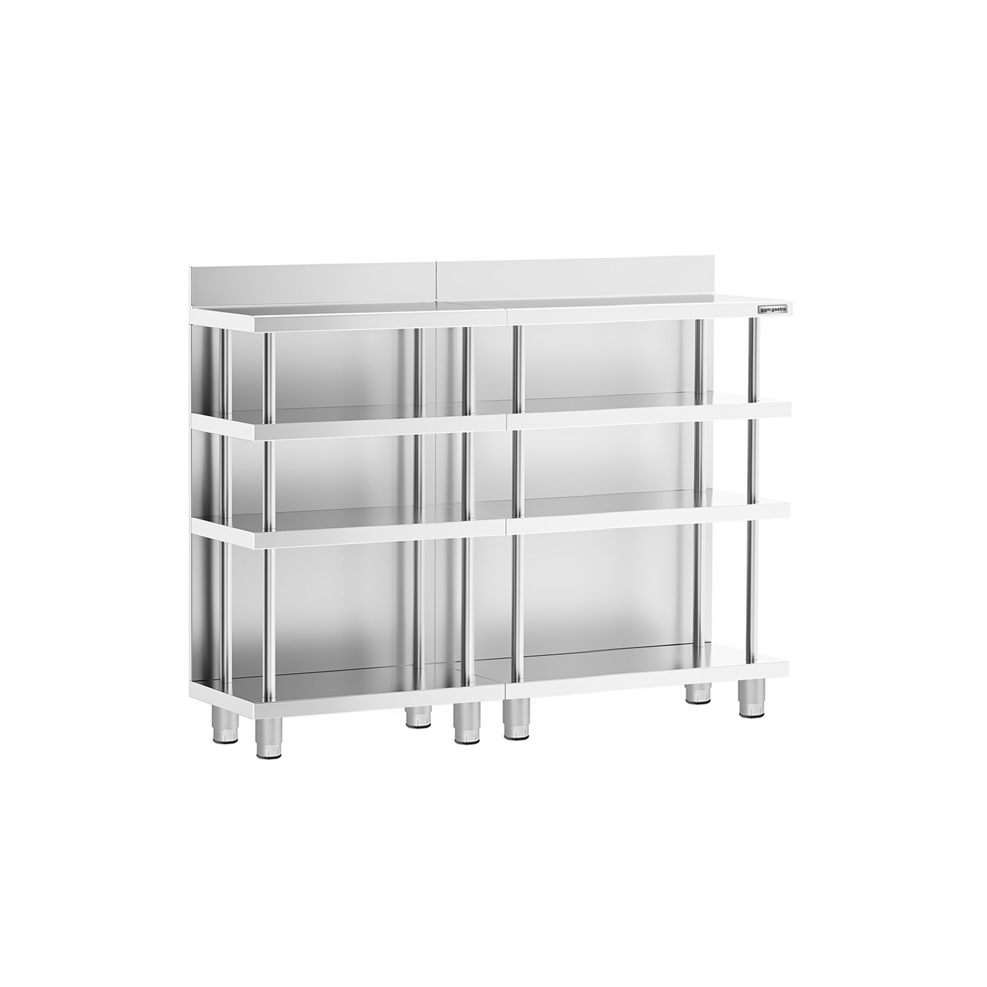 Table de préparation de cocktail - Acier inoxydable - 1400x400mm - avec étagère basse