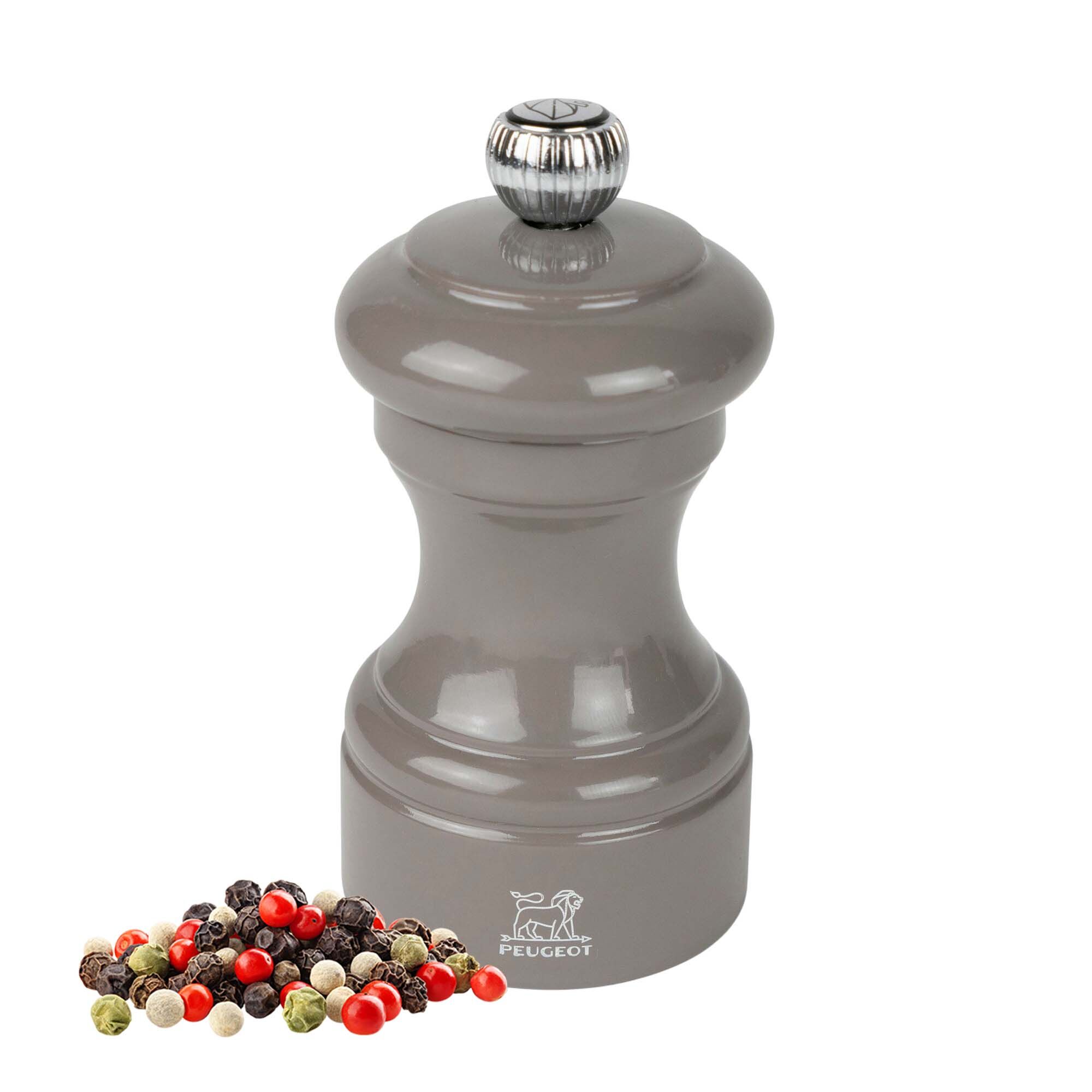 (6 pièces) PEUGEOT | BISTRORAMA – Moulin à poivre – Bois – Gris taupe – Hauteur : 100 mm