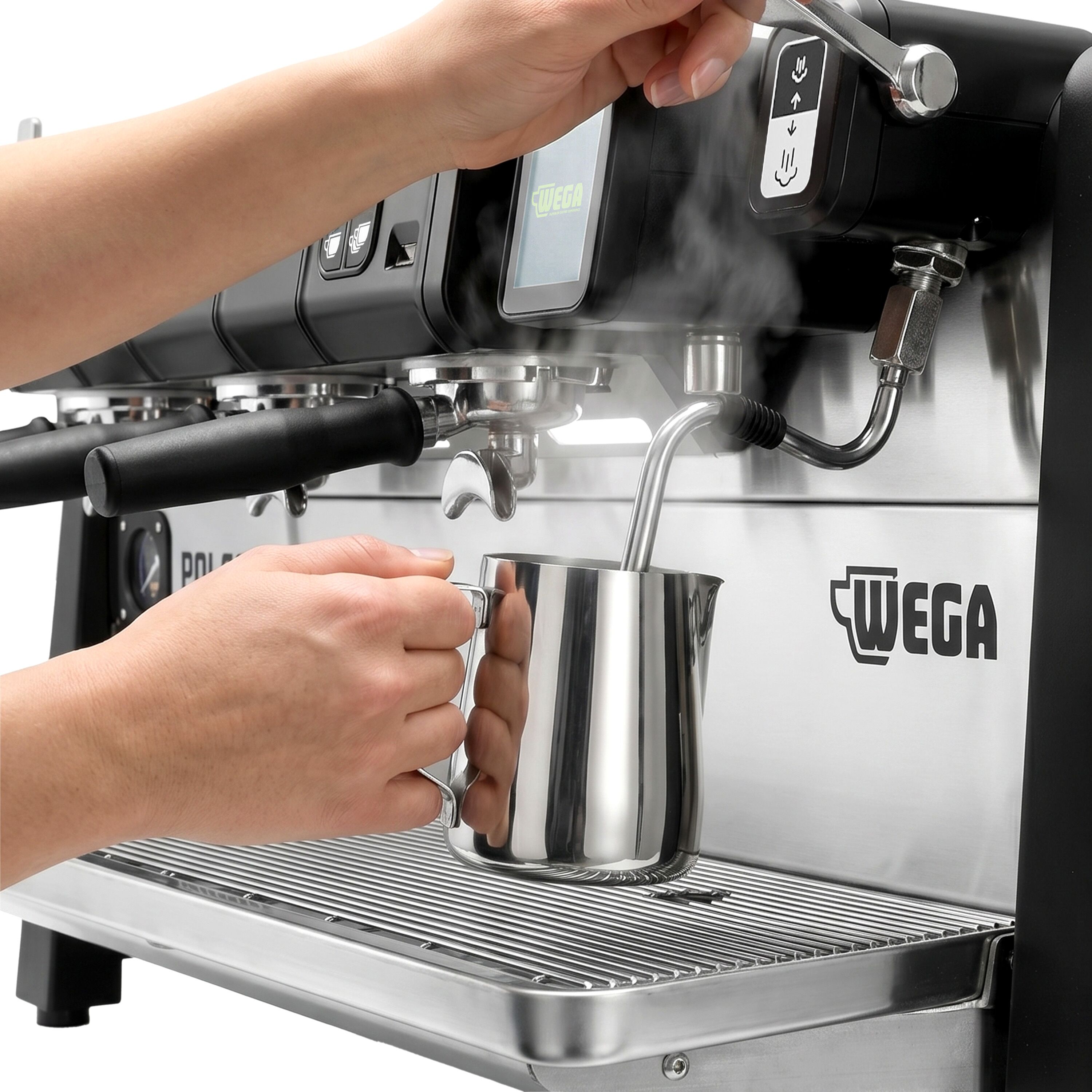 WEGA | Polar - Siebträgermaschine - 3 Gruppig - 6,9 kW - mit Shot Counter - Touch - Edelstahl