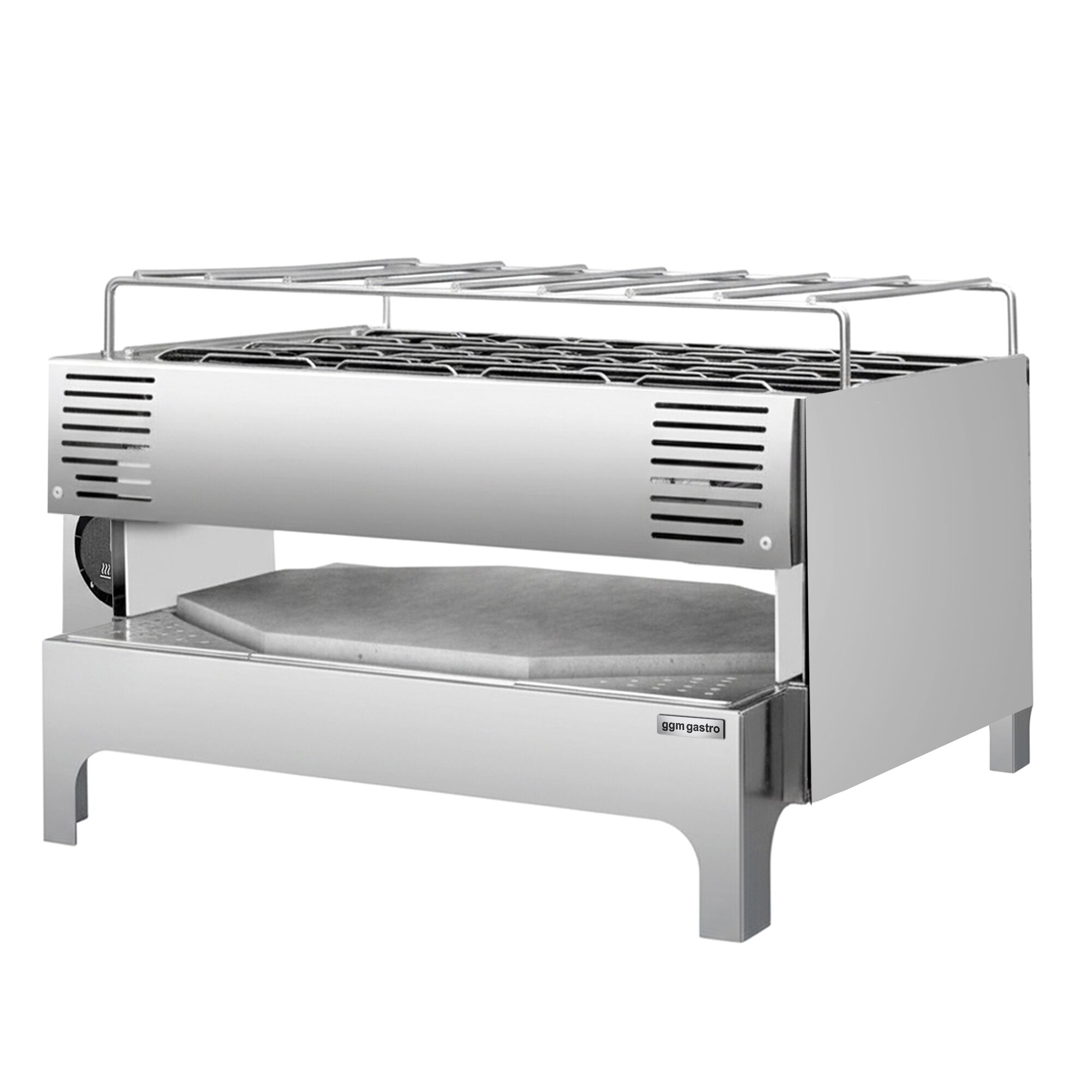 Four à pizza Speed PROFESSIONNEL électrique Compact - Sole en pierre réfractaire - 1 x 1 pizzas Ø28cm - 230V - Commandes mécaniques - jusqu’à 300°C - incl. Pelle à pizza