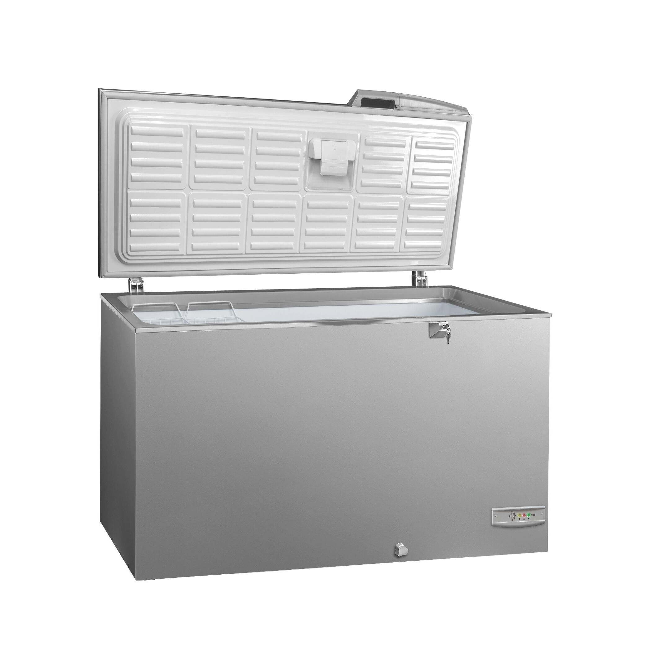 Commercial Chest Freezer - 984x700mm - 236 L - Stainless Steel Lid - incl. separating grid - For UK