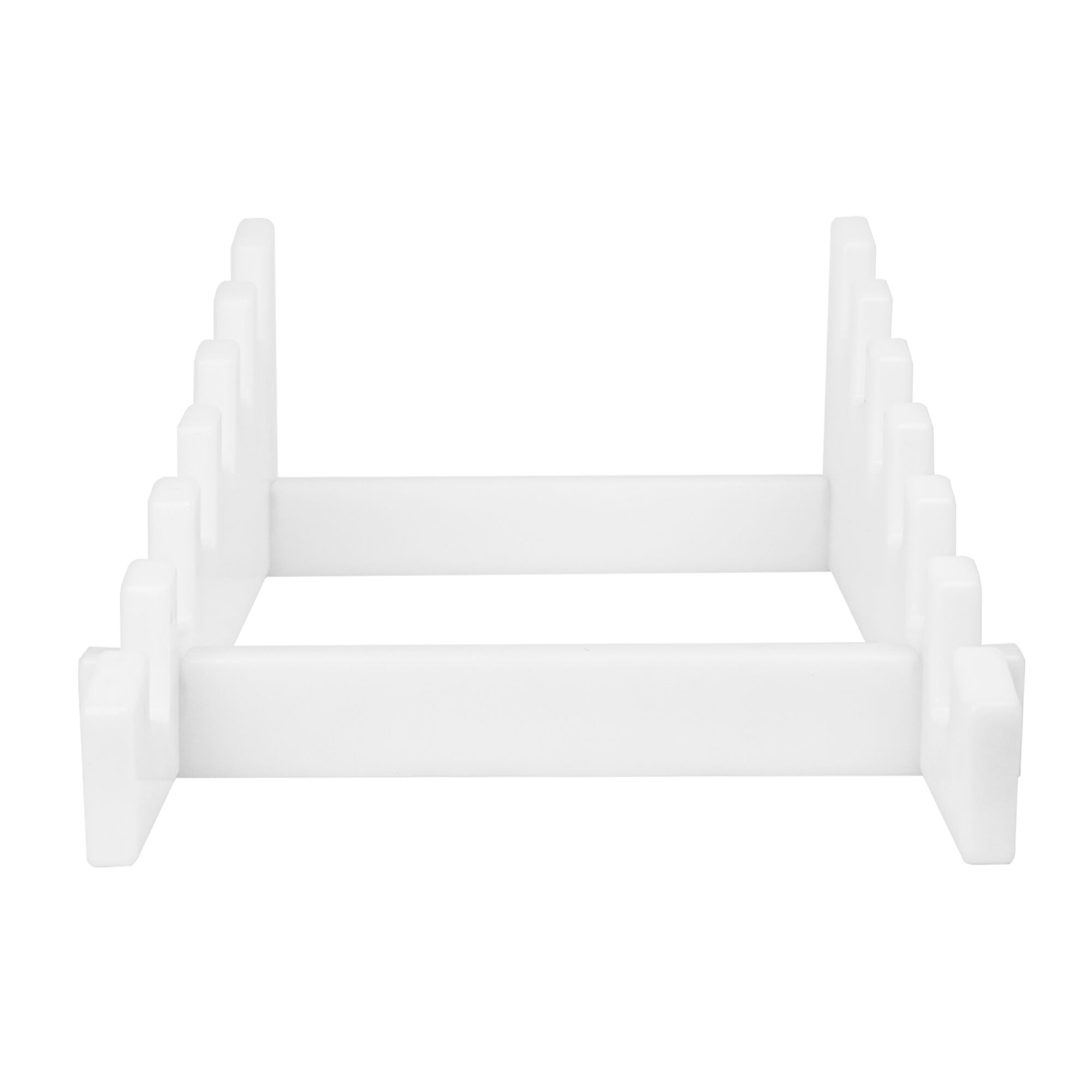Chopping Board Rack for 40mm Boards - 6 Slots - Polyethylene - White