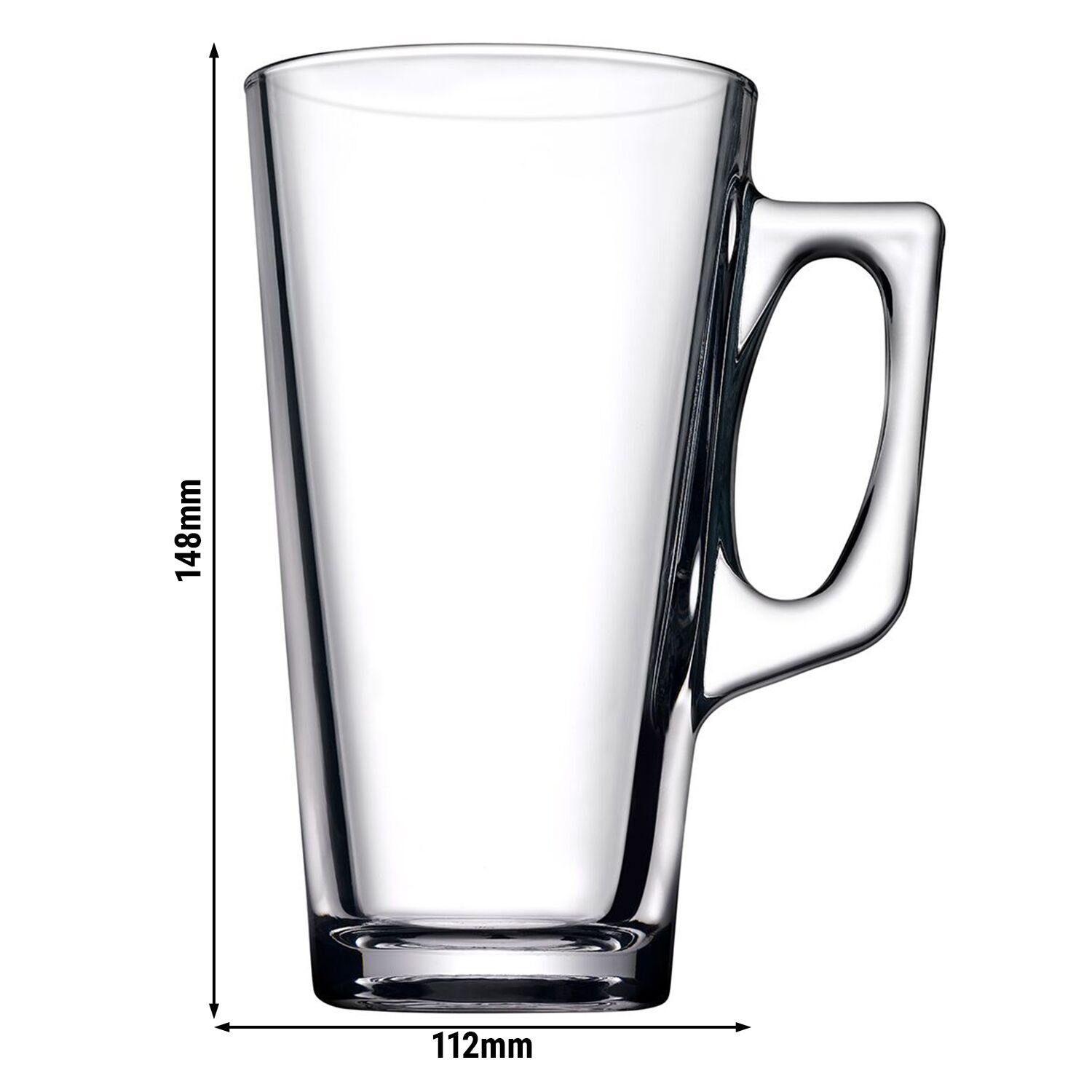 (24 pcs) Gobelet - AQUA - 385 ml - Transparent