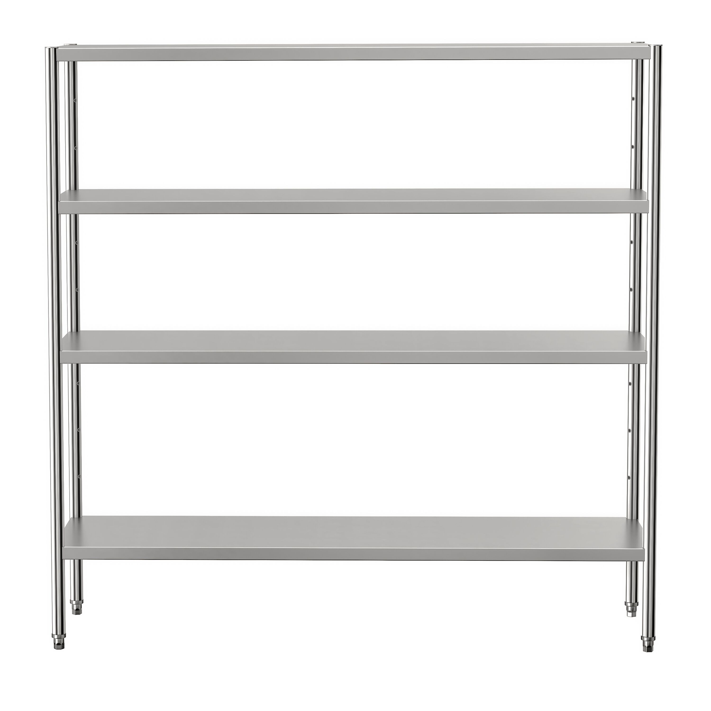 Étagère en inox ECO - 1800 x 500 mm - avec 4 étagères (réglables)