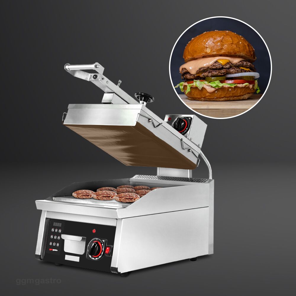 Höghastighets Kontaktgrill - 6,2 kW - automatisk - digital display