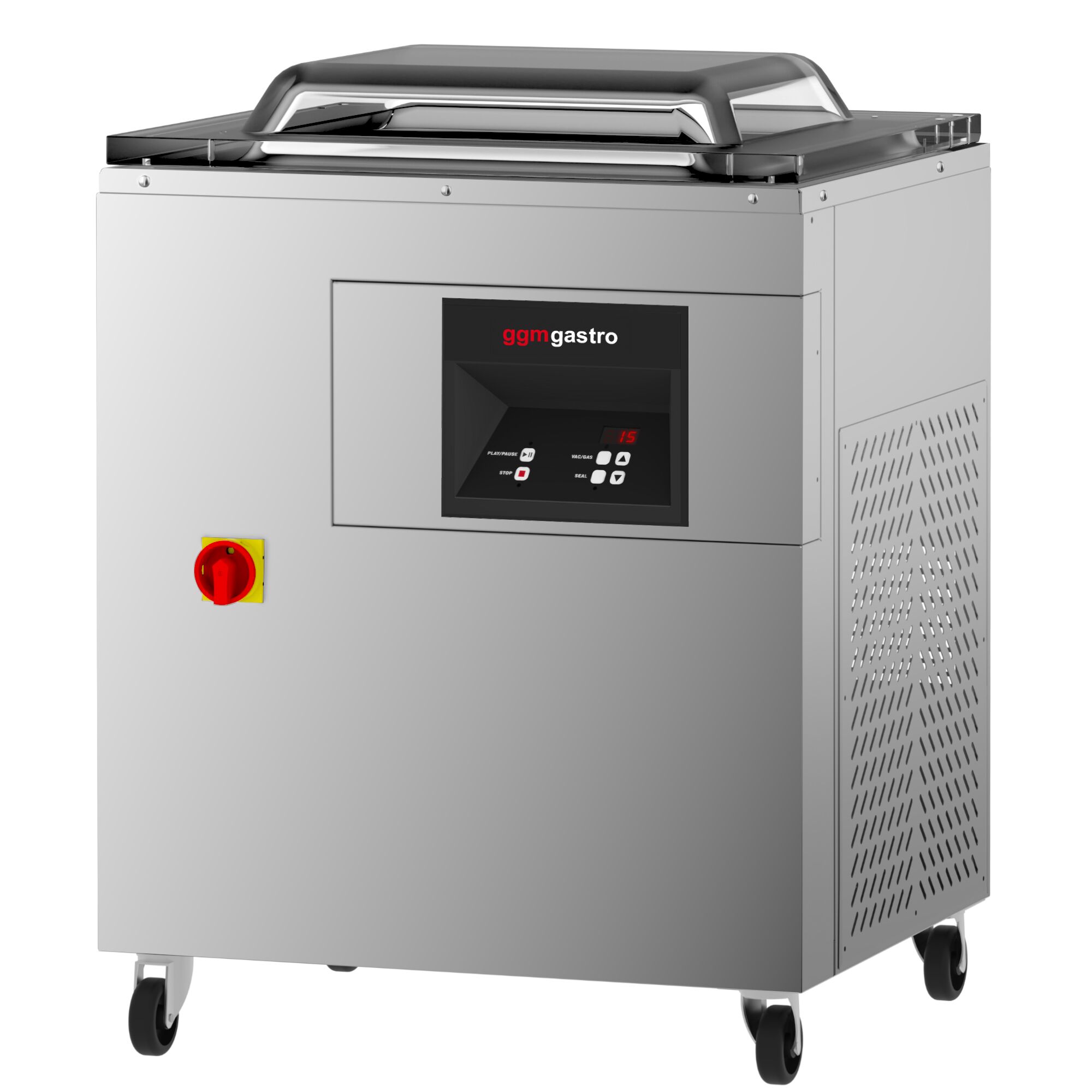 Machine sous vide à cloche – 60 m³/h – 1,5 kW – Digitale – avec injection de gaz
