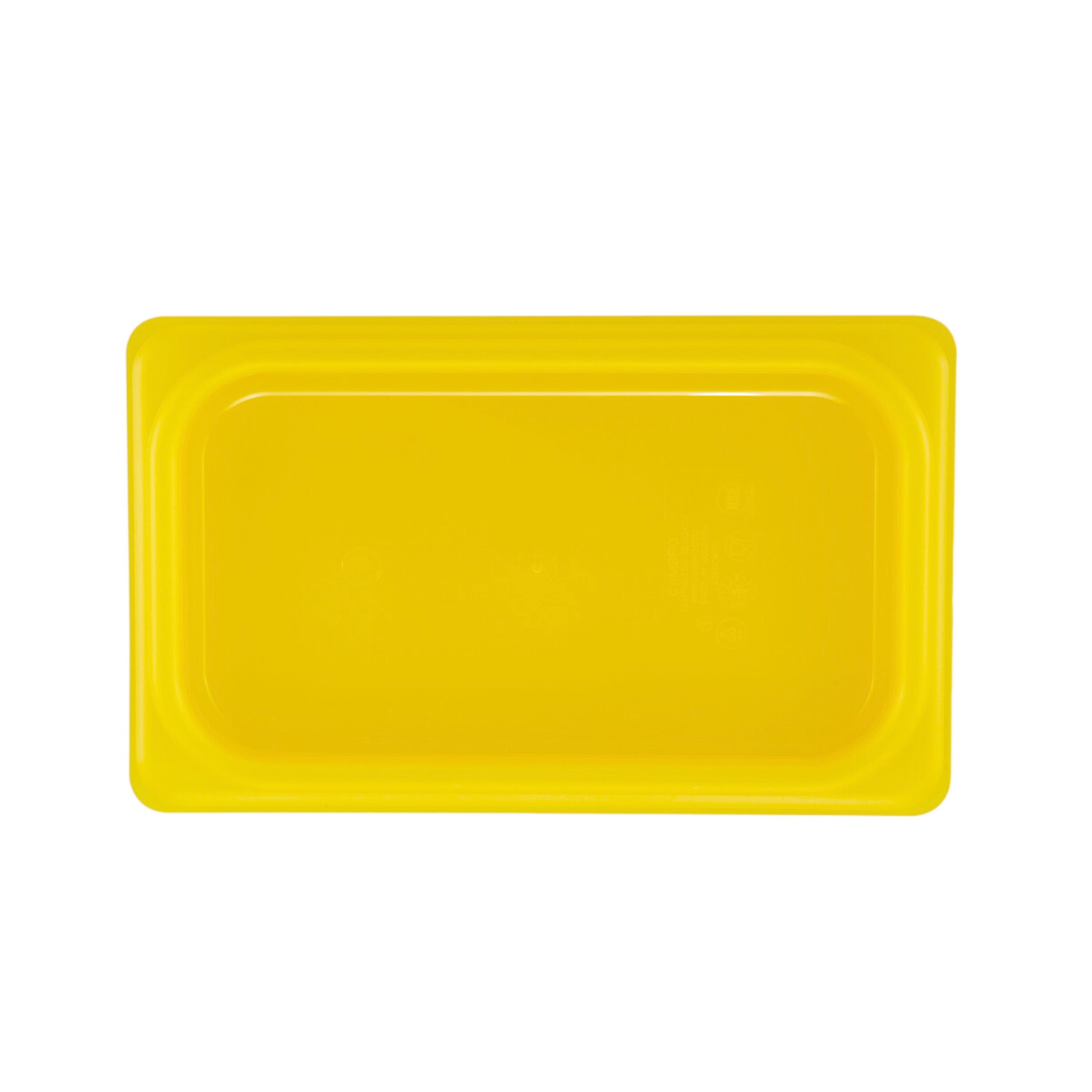 (6 pièces) CAMBRO | SafeTrak - Couvercle en polypropylène GN 1/4 - Jaune