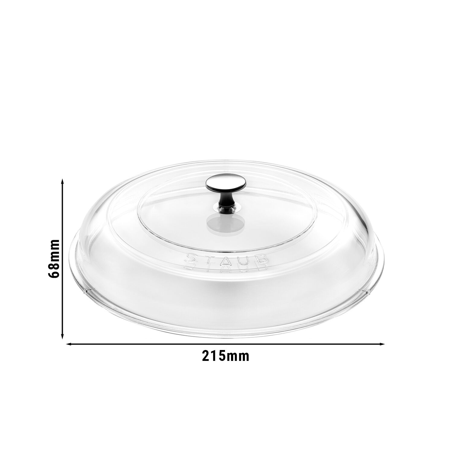 STAUB | Glass Lid – Pan Lid - Oven & Dishwasher Safe - Nickel-Plated Knob