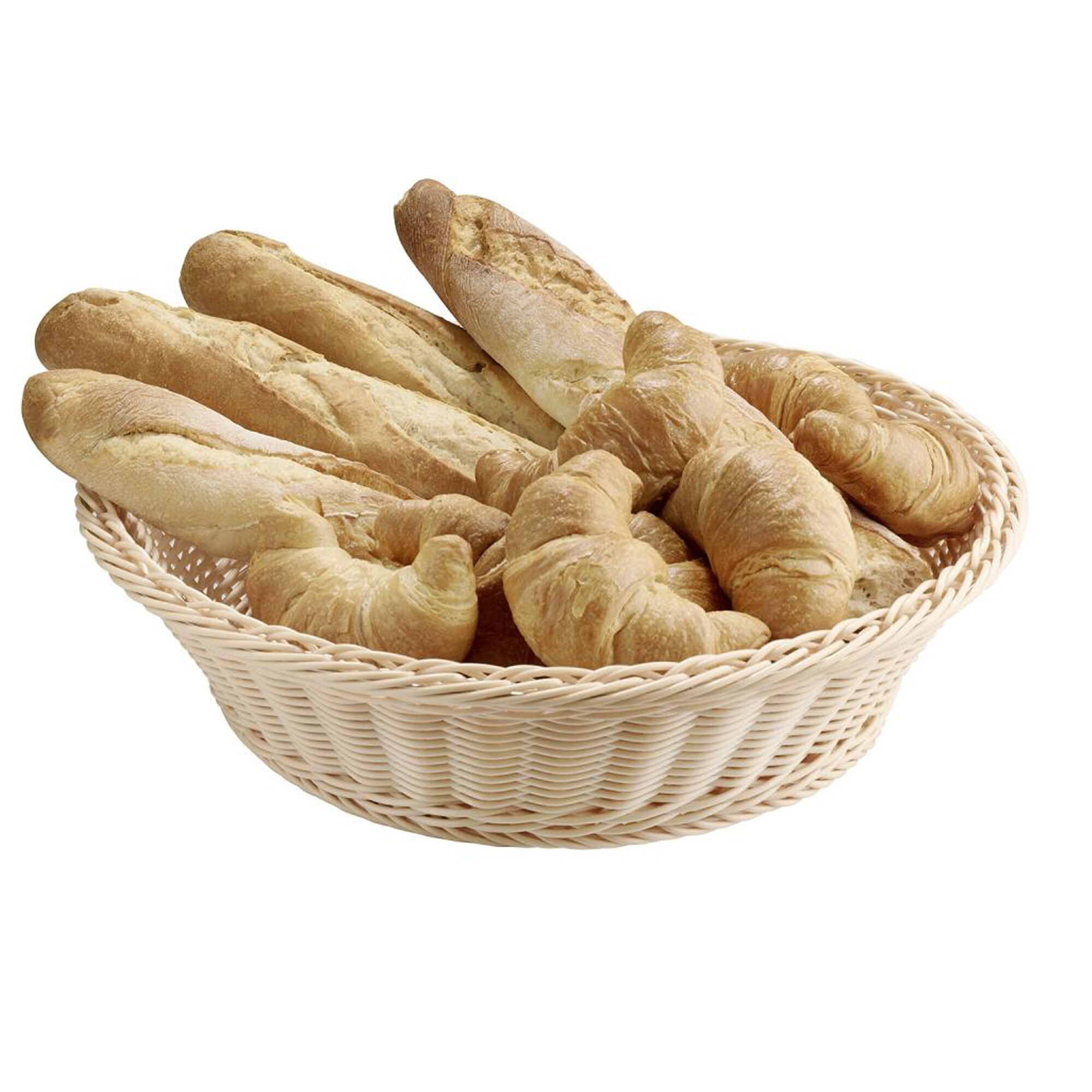 (6 pcs) Panier de service / Panier de présentation - SNACKHOLDER - acier inoxydable - rond - Ø390mm