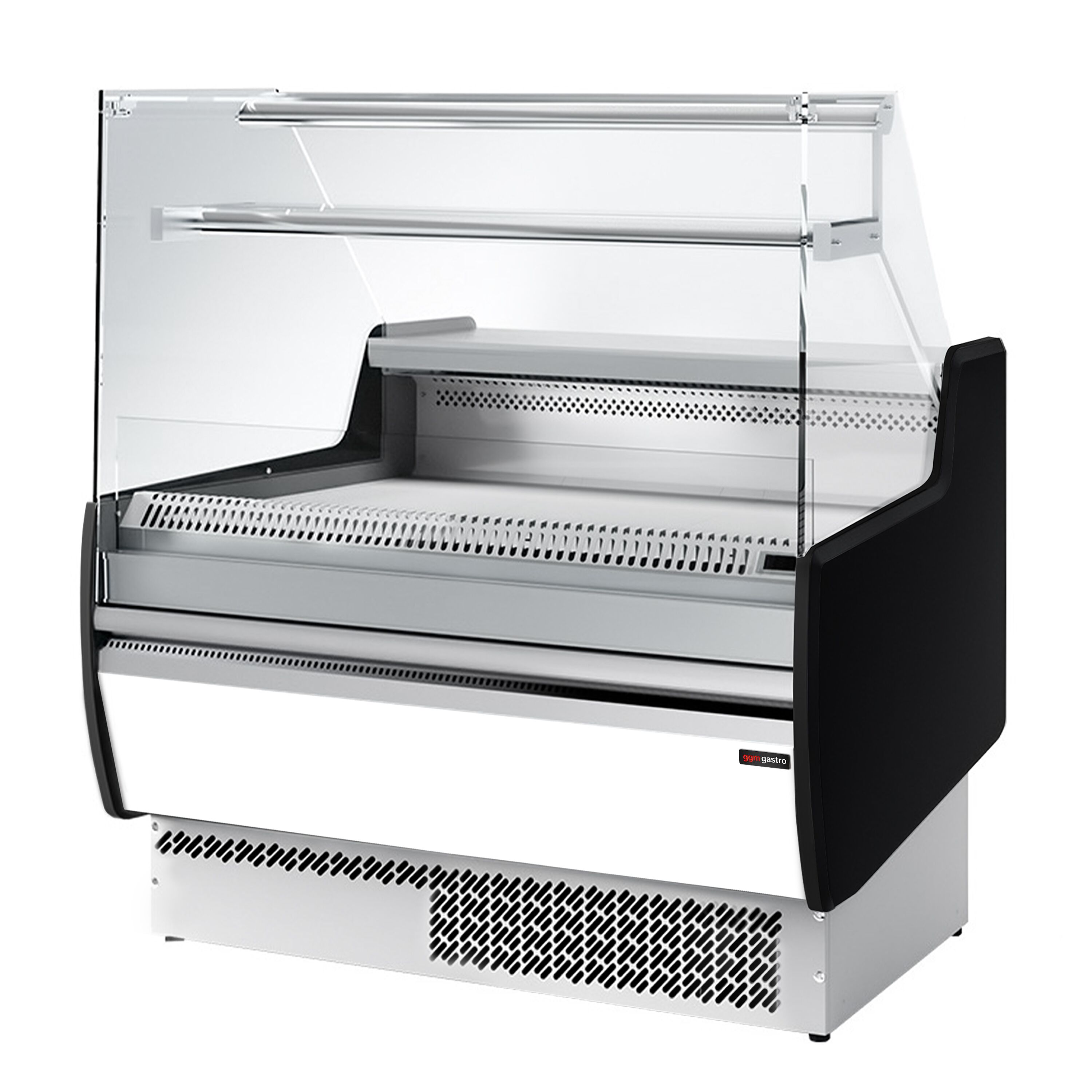 Comptoir vitrine réfrigérée - 998x953mm - +0/+6°C - 1 porte - 1 étagère - Façade blanche