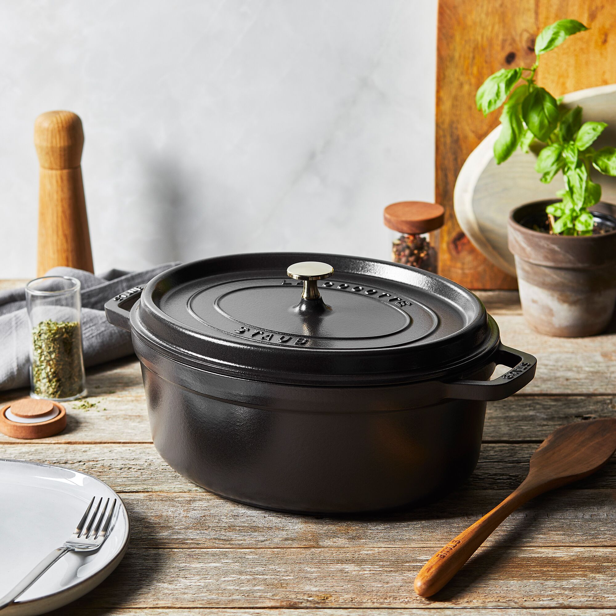 STAUB | LA COCOTTE - Cocotte - oval - 170mm - Gusseisen - Schwarz