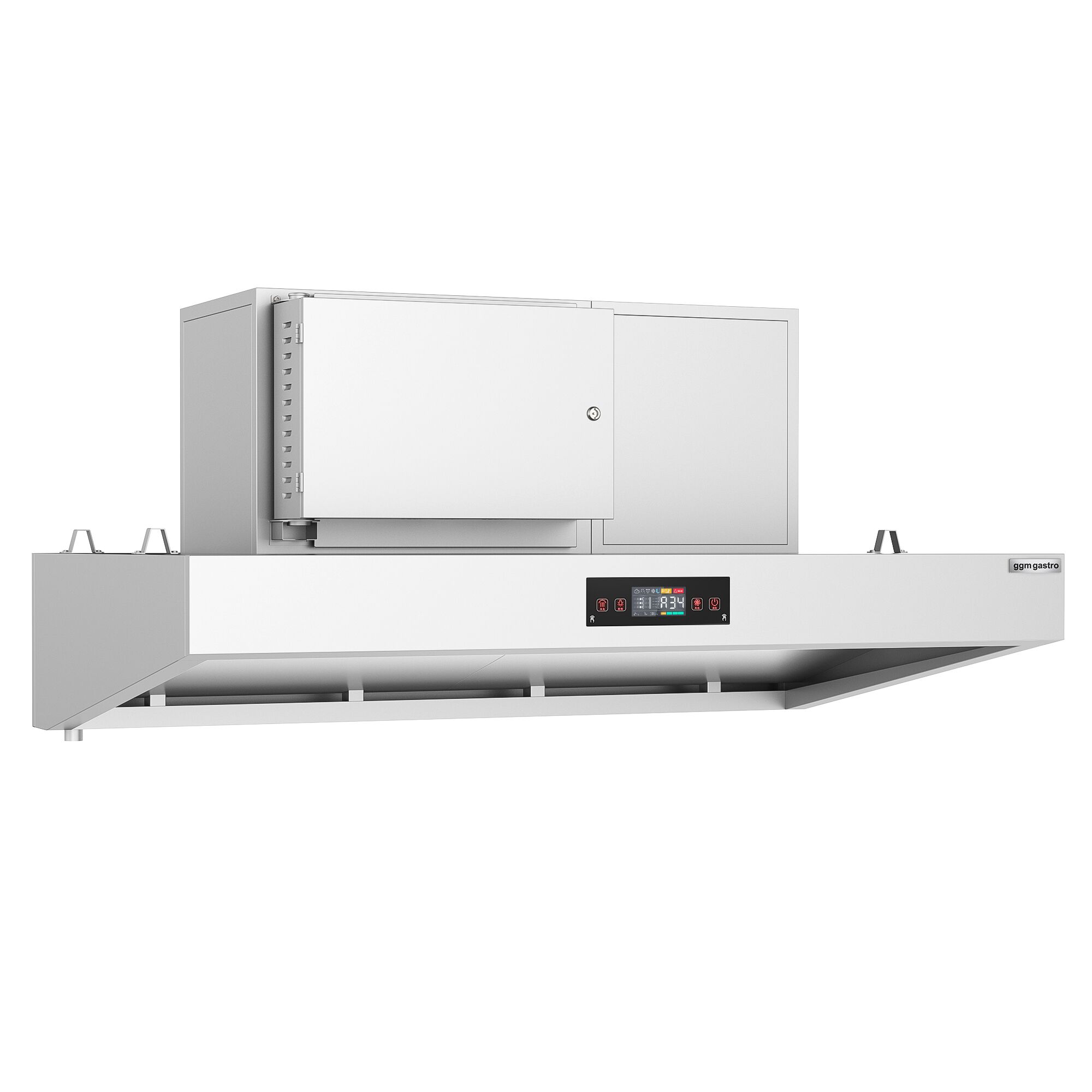 Hotte aspirante hybride - 2000 mm - efficacité de purification de l’air de 90 % - avec Smart Touch - LED