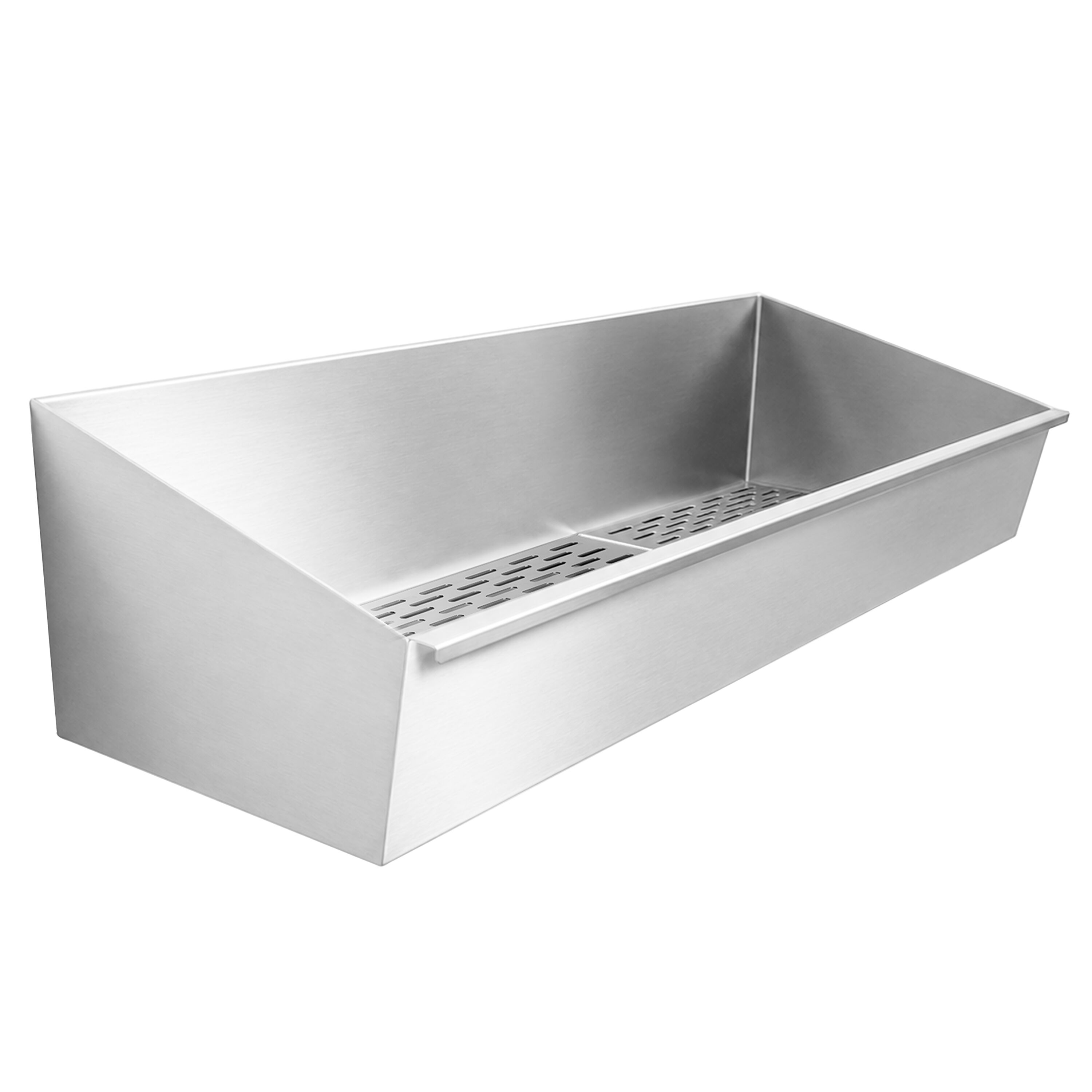 Bac à frites en acier inoxydable - 800x300mm - avec filtre égouttoir
