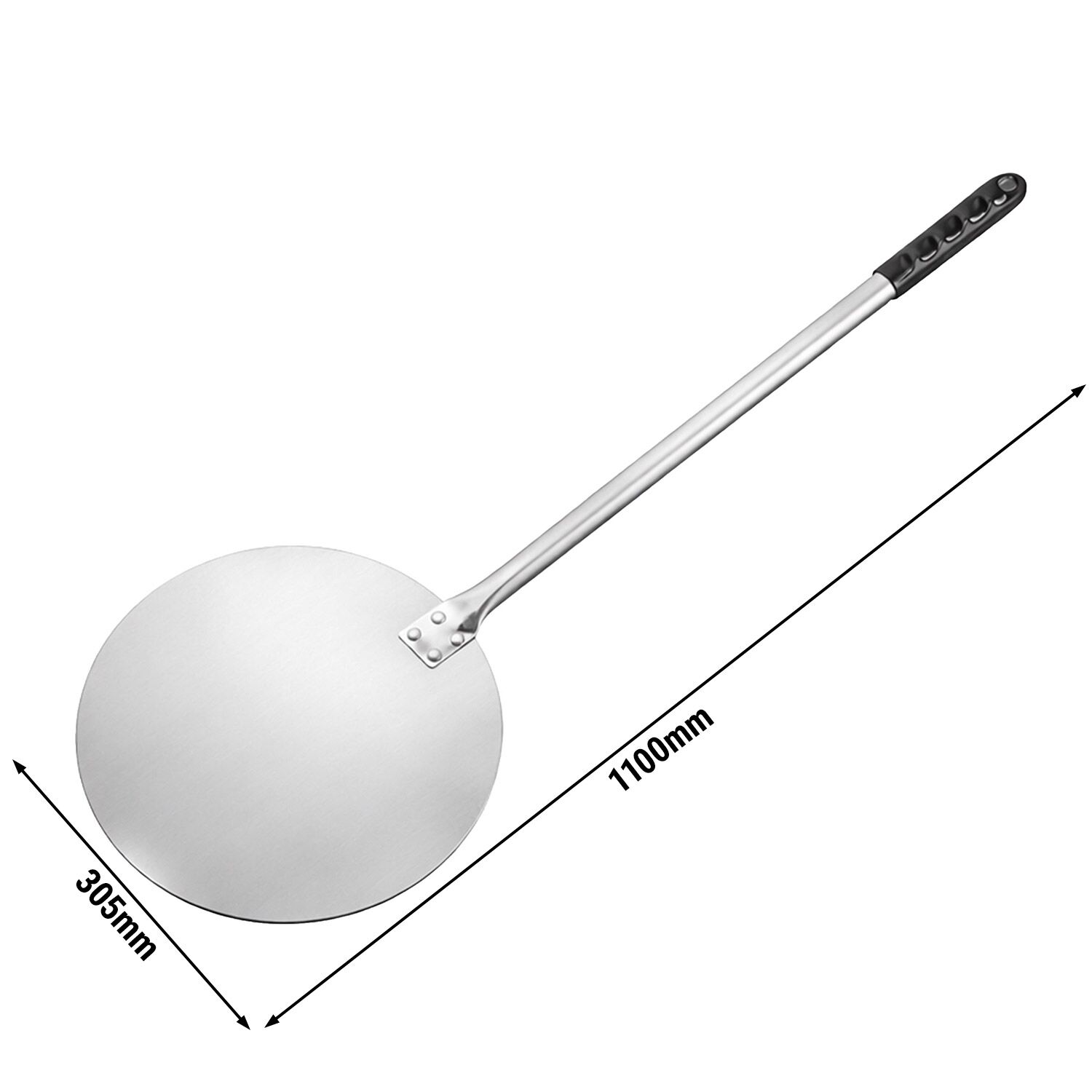 Pelle à pizza ronde - Aluminium - Ø305mm - manche 110cm