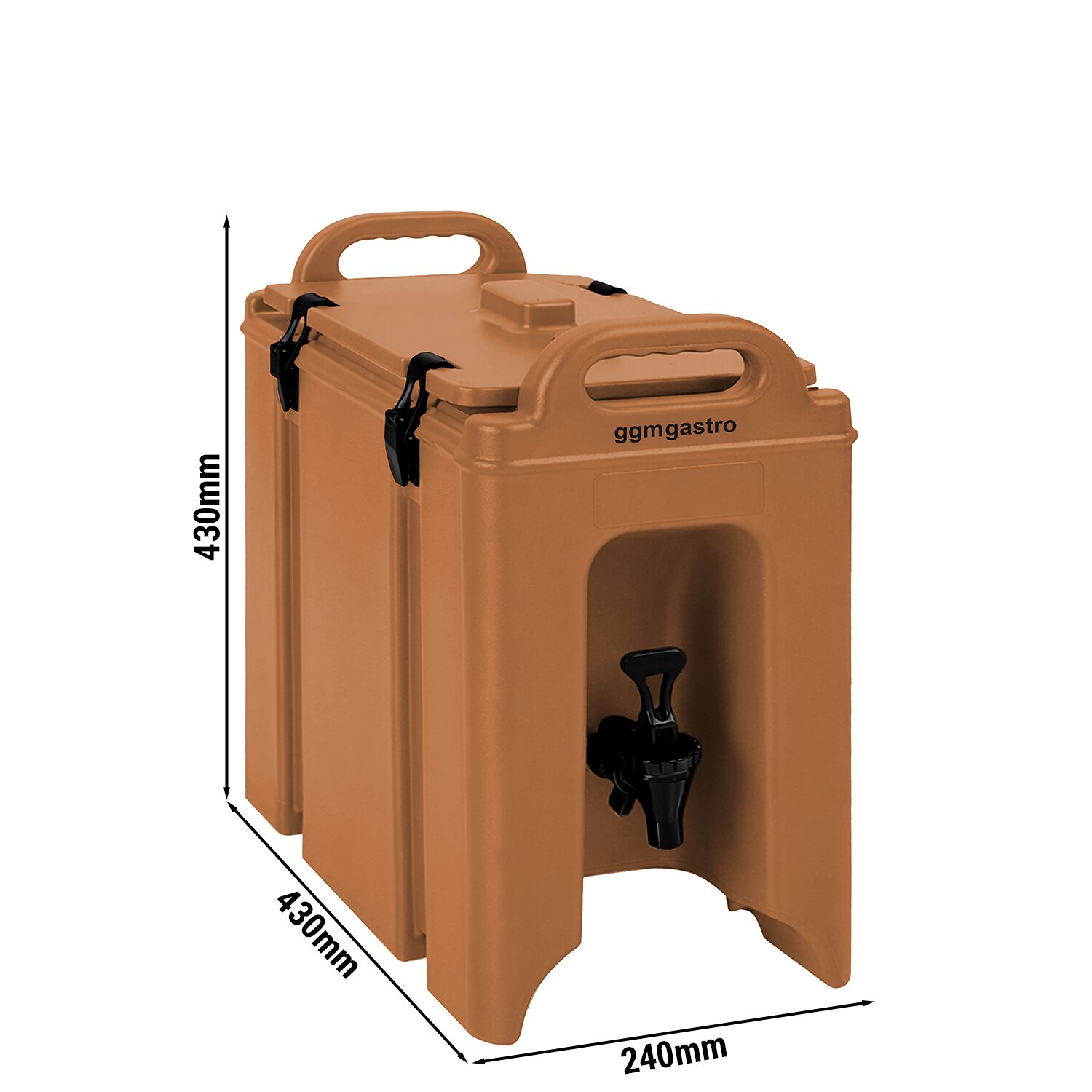 Conteneur isotherme pour boissons - 7L - avec robinet - Terracotta