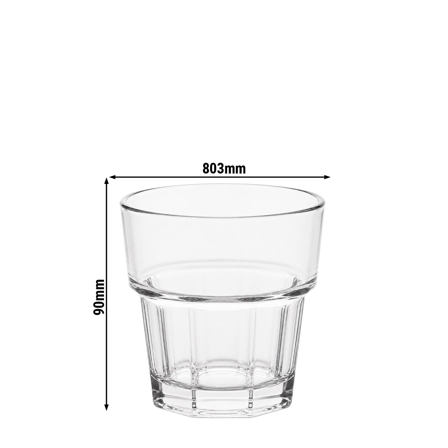 (50 st) Dricksglas - 20 cl - okrossbart plastglas (polykarbonat)