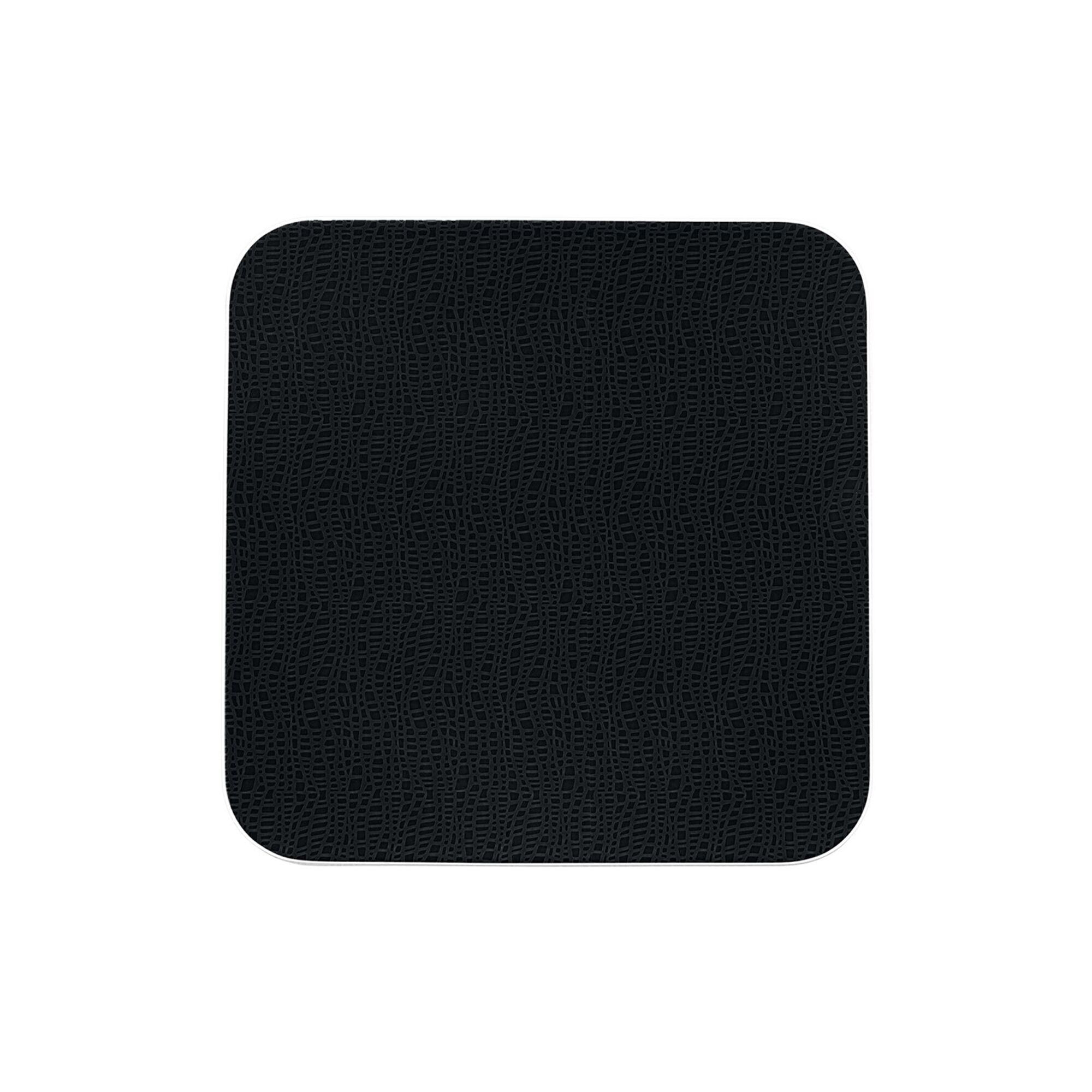 (6 pièces) SELTMANN WEIDEN | Assiette coupe – plate carrée – 220 × 220 mm – Noir