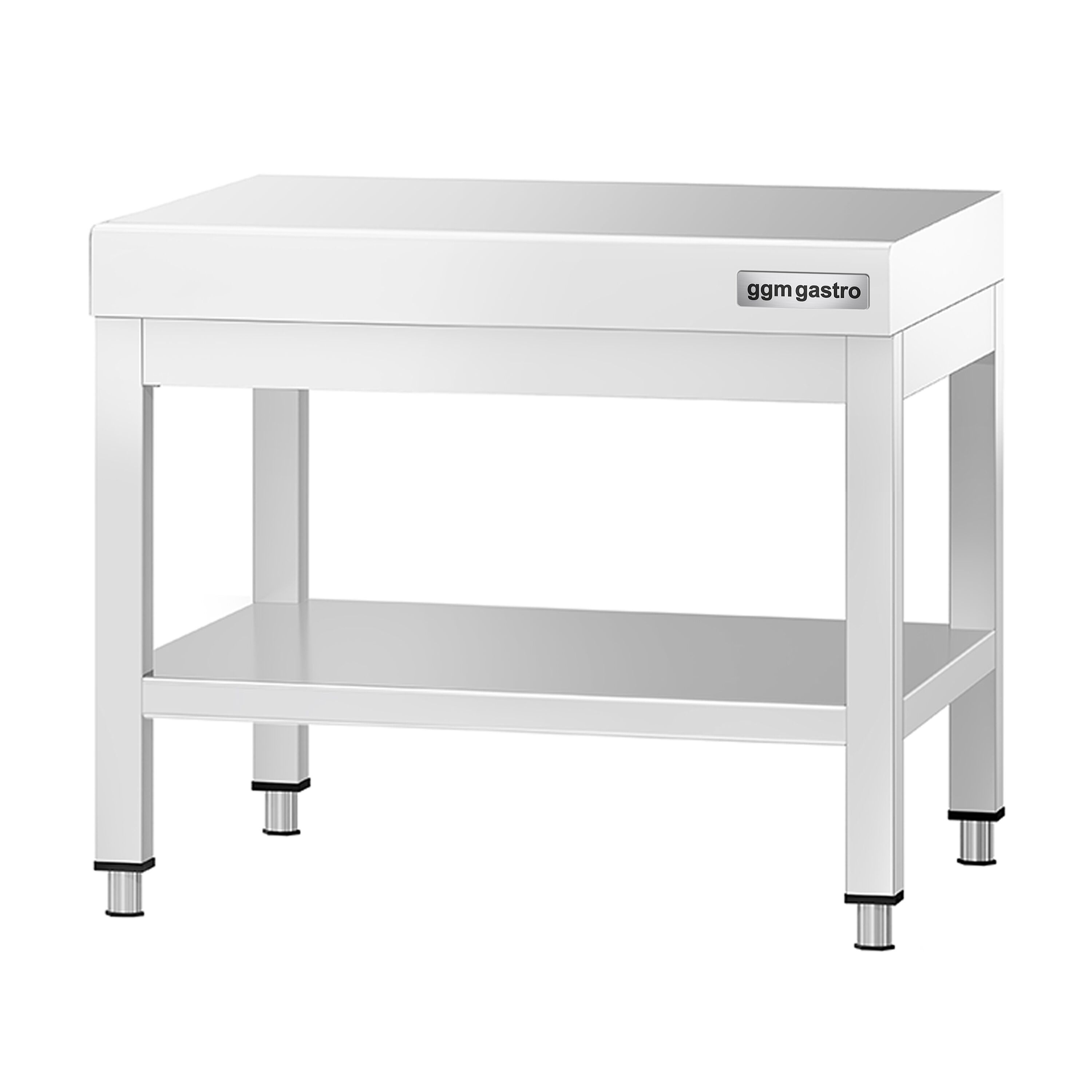 Table de travail en acier inoxydable PREMIUM - 600x600mm - avec étagère basse